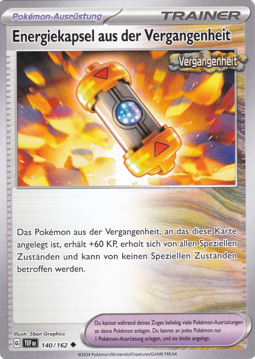 Energiekapsel aus der Vergangenheit - 140 / 218 - Uncommon - Gewalten der Zeit - Pokemon