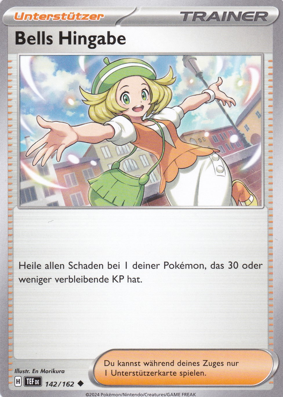 Bells Hingabe - 142 / 218 - ACE Rare - Gewalten der Zeit - Pokemon