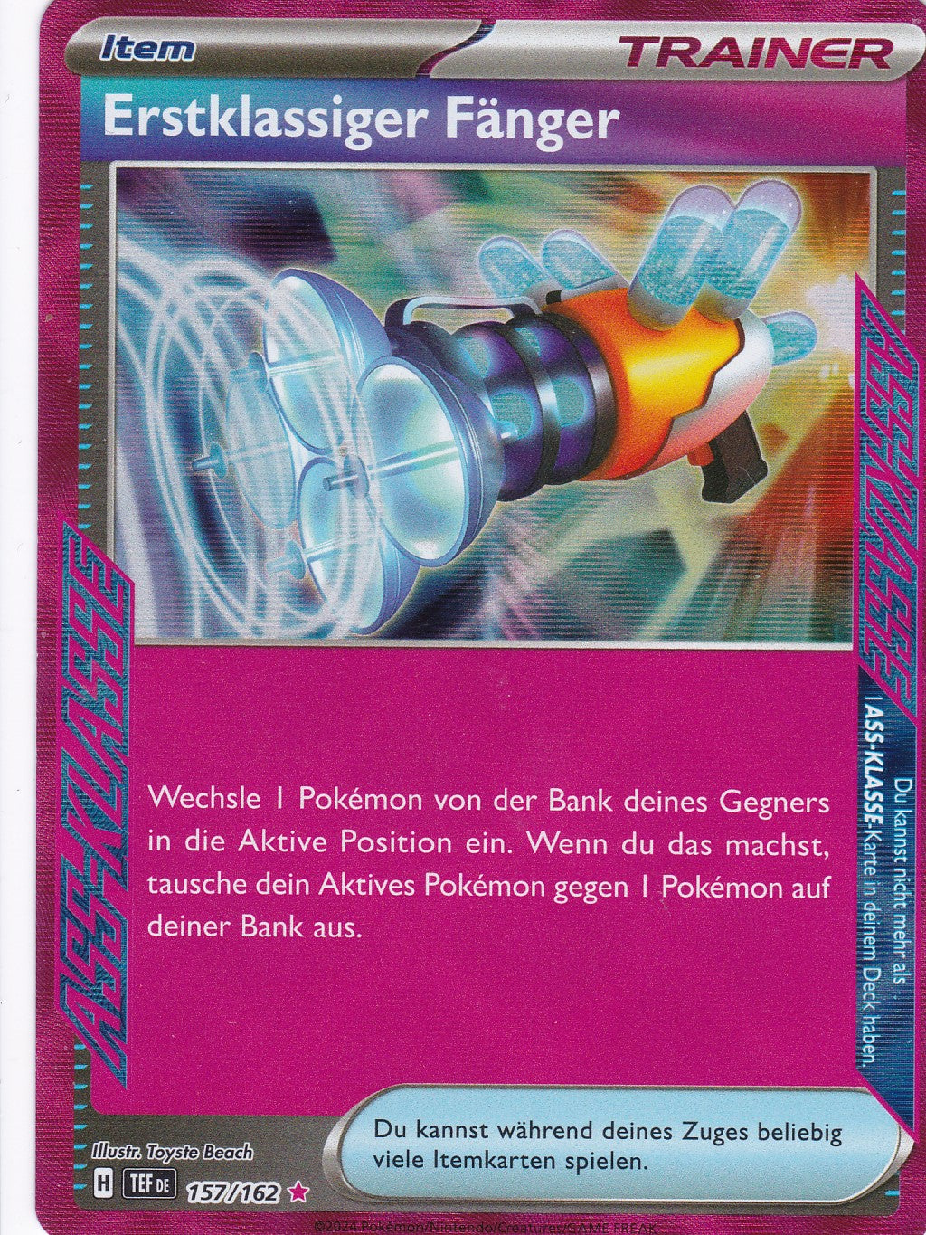 Erstklassiger Fänger - 157 / 218 - ACE Rare - Gewalten der Zeit - Pokemon