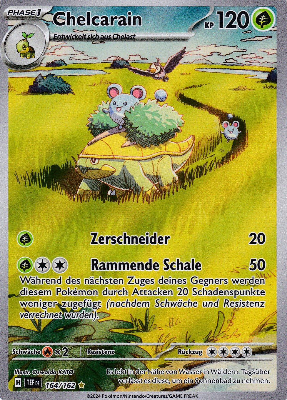 Chelcarain - 164 / 218 - Illustration Rare - Gewalten der Zeit - Pokemon