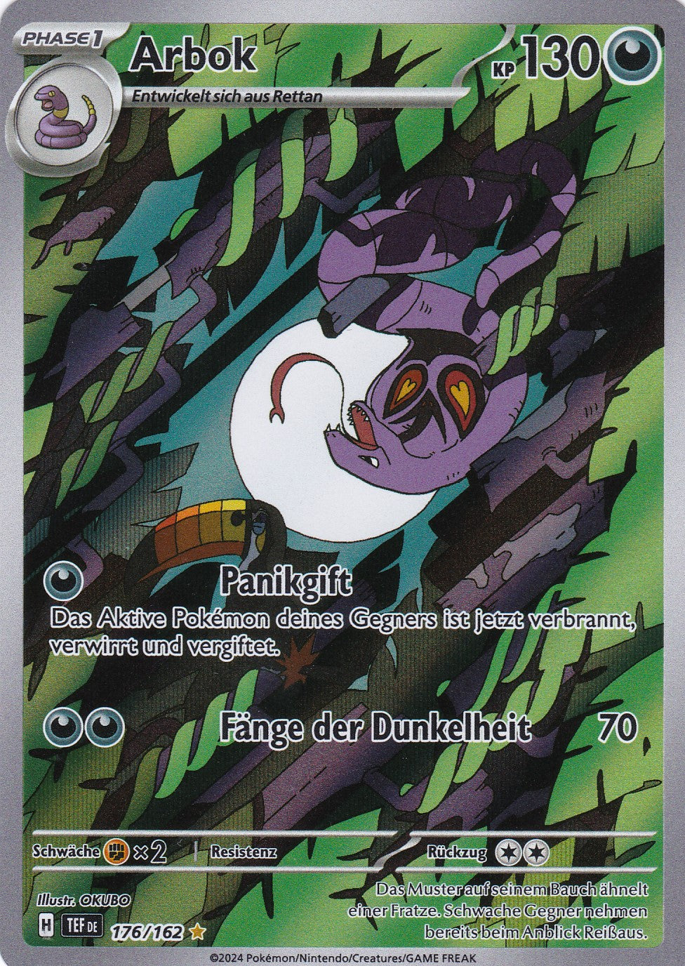 Arbok - 176 / 218 - Illustration Rare - Gewalten der Zeit - Pokemon