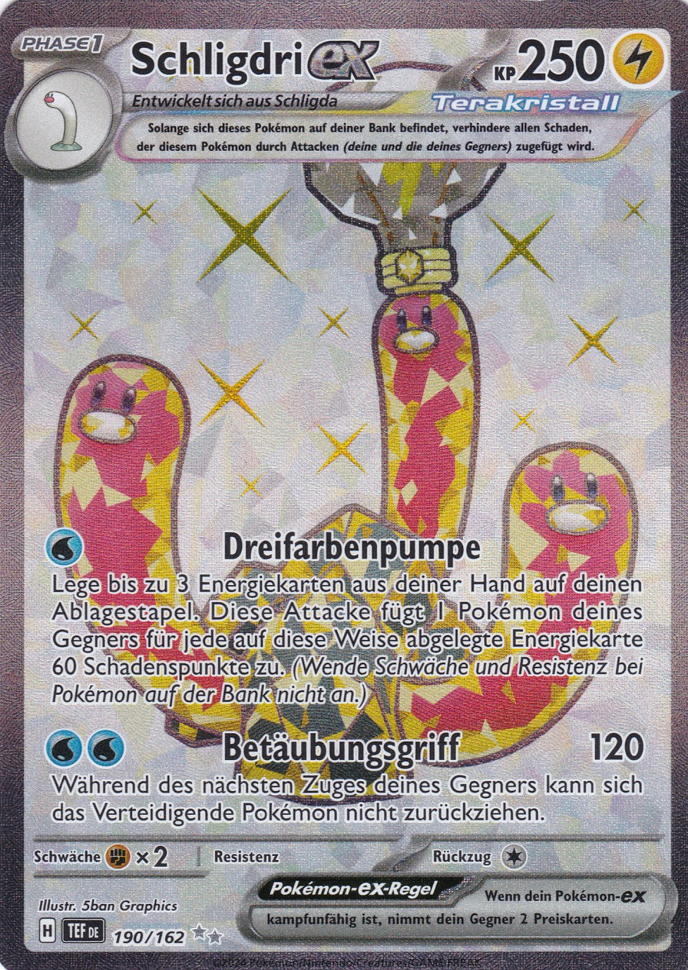 Schligdri ex - 190 / 218 - Ultra Rare - Gewalten der Zeit - Pokemon