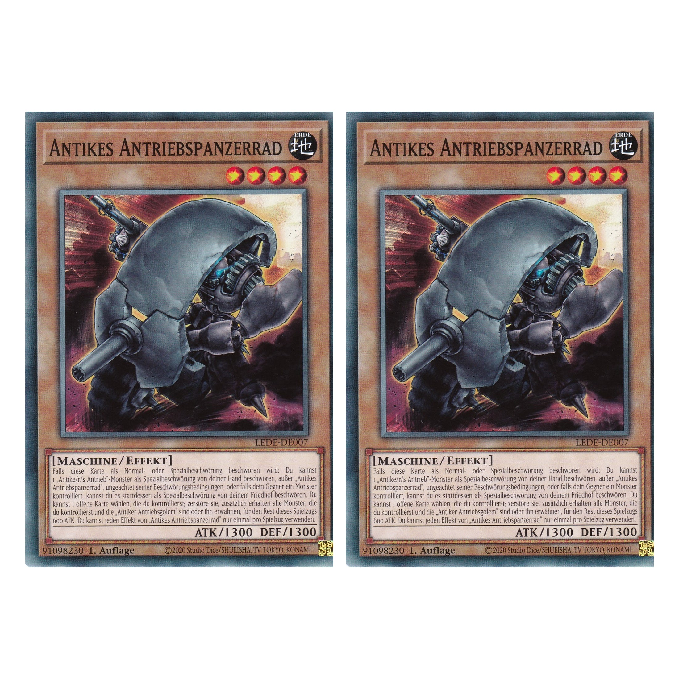 Antikes Antriebspanzerrad - LEDE-DE007 - Common - Deutsch - 1. Auflage - Legacy of Destruction - Duo Set (2 Stück) - Yu-Gi-Oh!