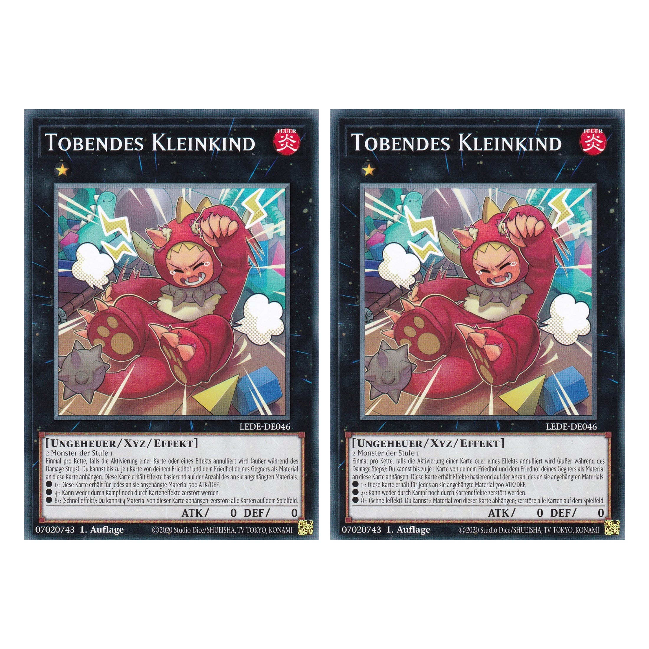 Tobendes Kleinkind - LEDE-DE046 - Common - Deutsch - 1. Auflage - Legacy of Destruction - Duo Set (2 Stück) - Yu-Gi-Oh!