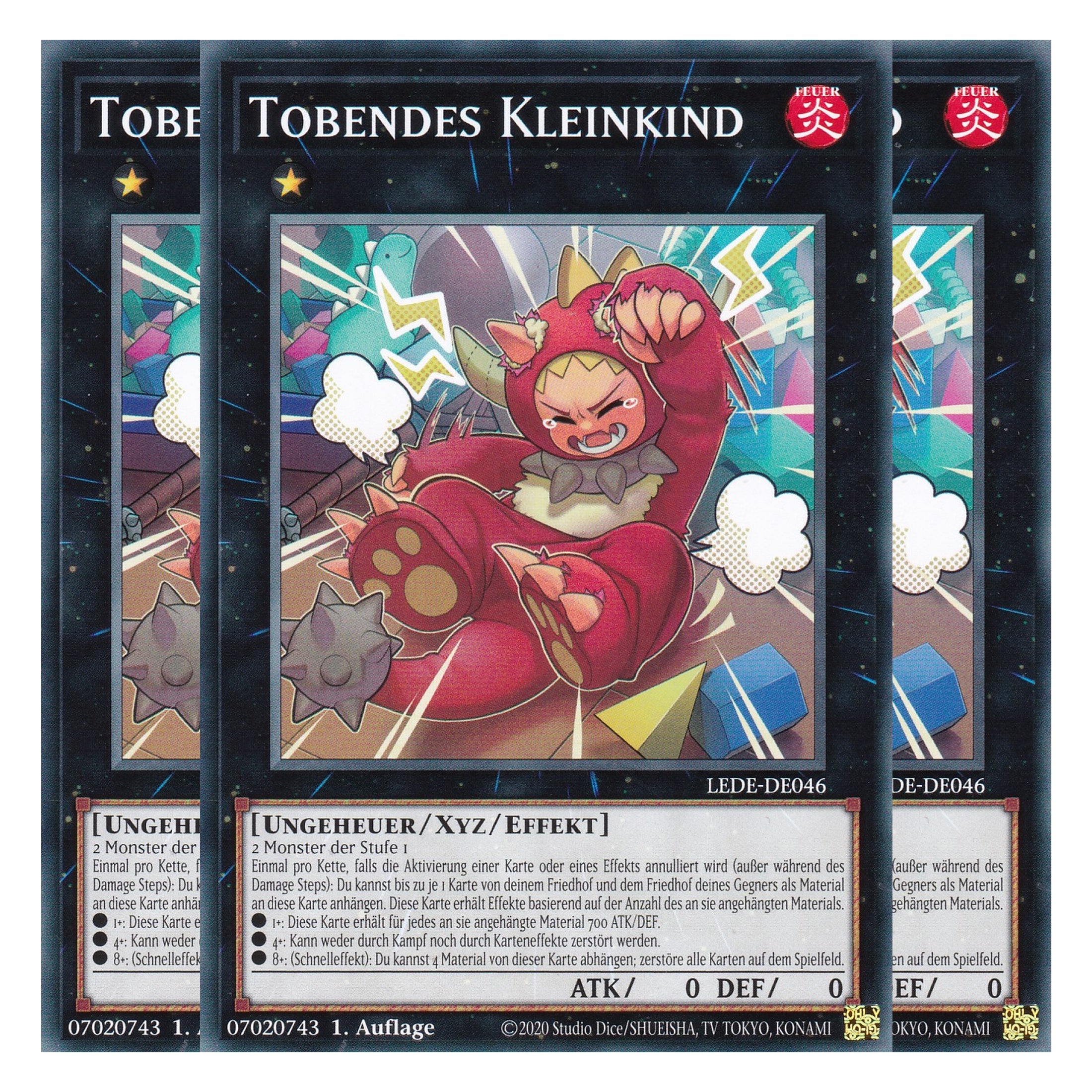 Tobendes Kleinkind - LEDE-DE046 - Common - Deutsch - 1. Auflage - Legacy of Destruction - Playset (3 Kopien) - Yu-Gi-Oh!