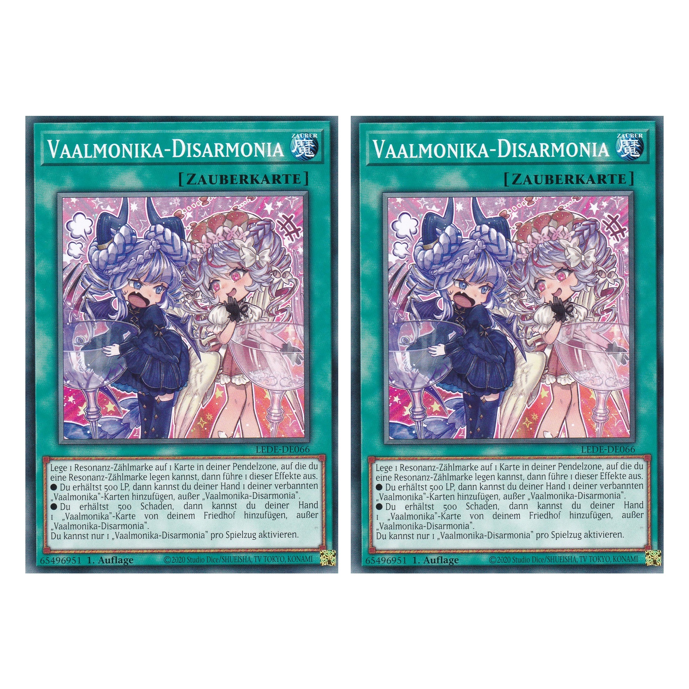 Vaalmonika-Disarmonia - LEDE-DE066 - Common - Deutsch - 1. Auflage - Legacy of Destruction - Duo Set (2 Stück) - Yu-Gi-Oh!