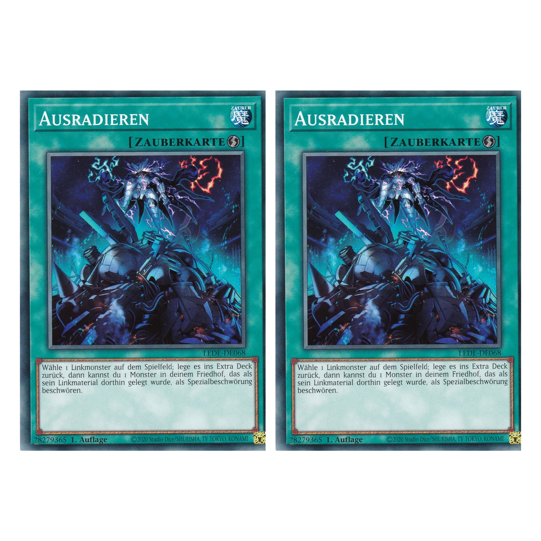 Ausradieren - LEDE-DE068 - Common - Deutsch - 1. Auflage - Legacy of Destruction - Duo Set (2 Stück) - Yu-Gi-Oh!