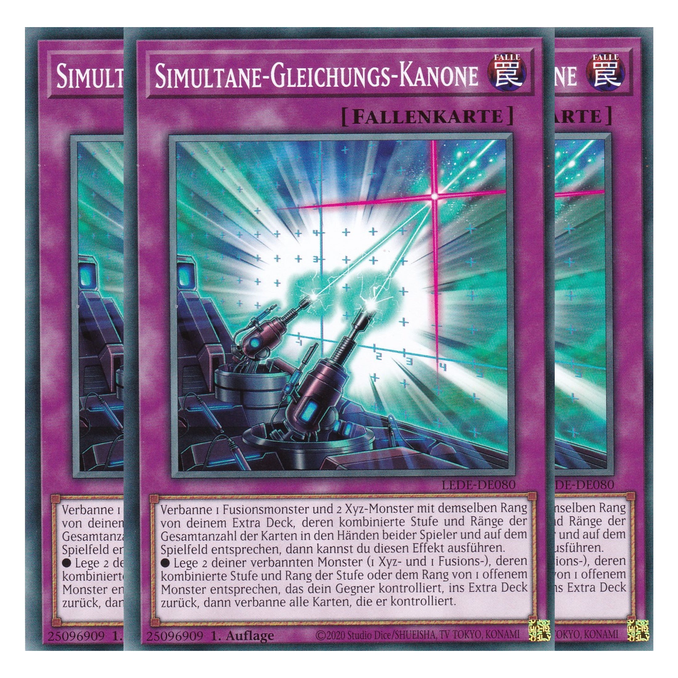 Simultane-Gleichungs-Kanone - LEDE-DE080 - Common - Deutsch - 1. Auflage - Legacy of Destruction - Playset (3 Kopien) - Yu-Gi-Oh!