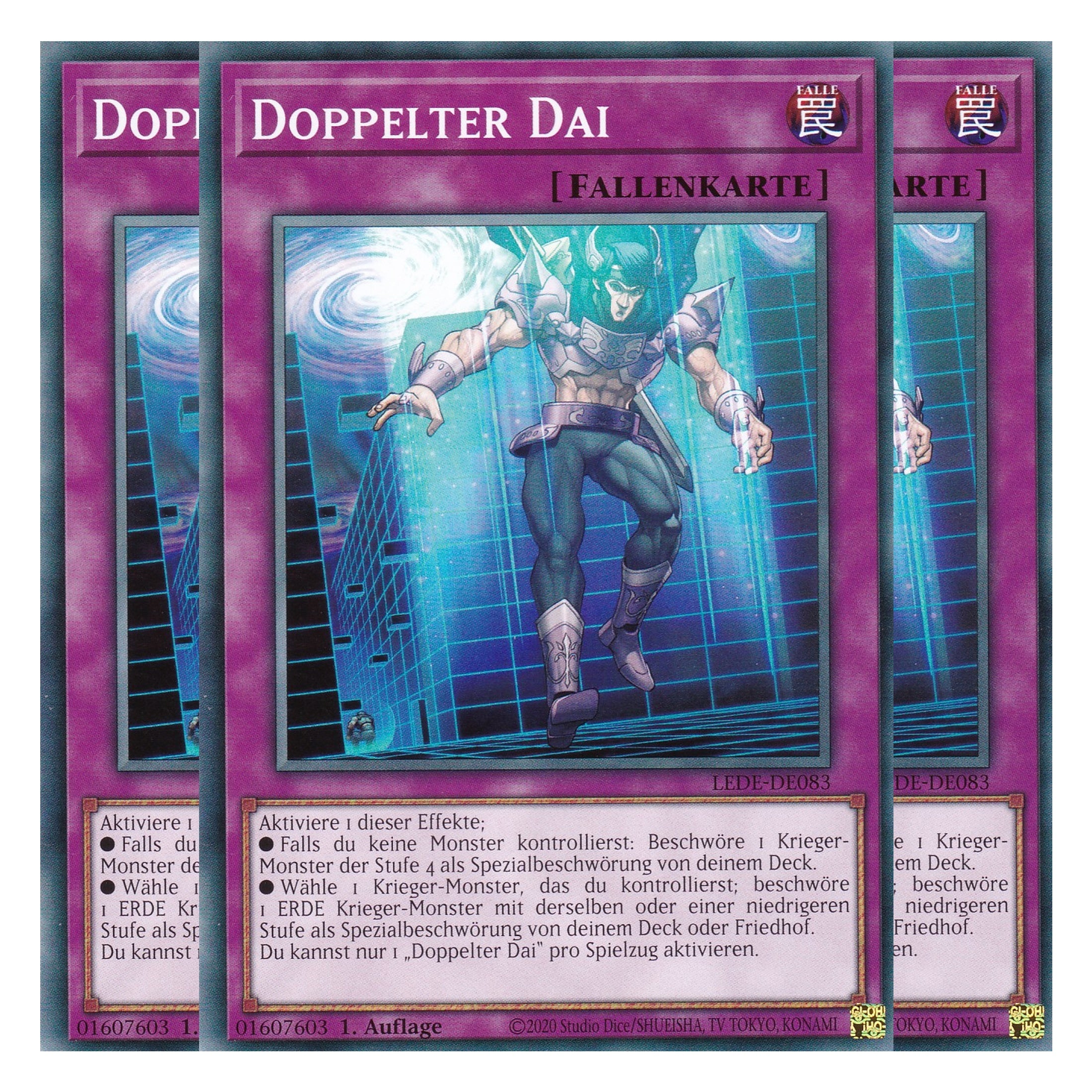 Doppelter Dai - LEDE-DE083 - Common - Deutsch - 1. Auflage - Legacy of Destruction - Playset (3 Kopien) - Yu-Gi-Oh!