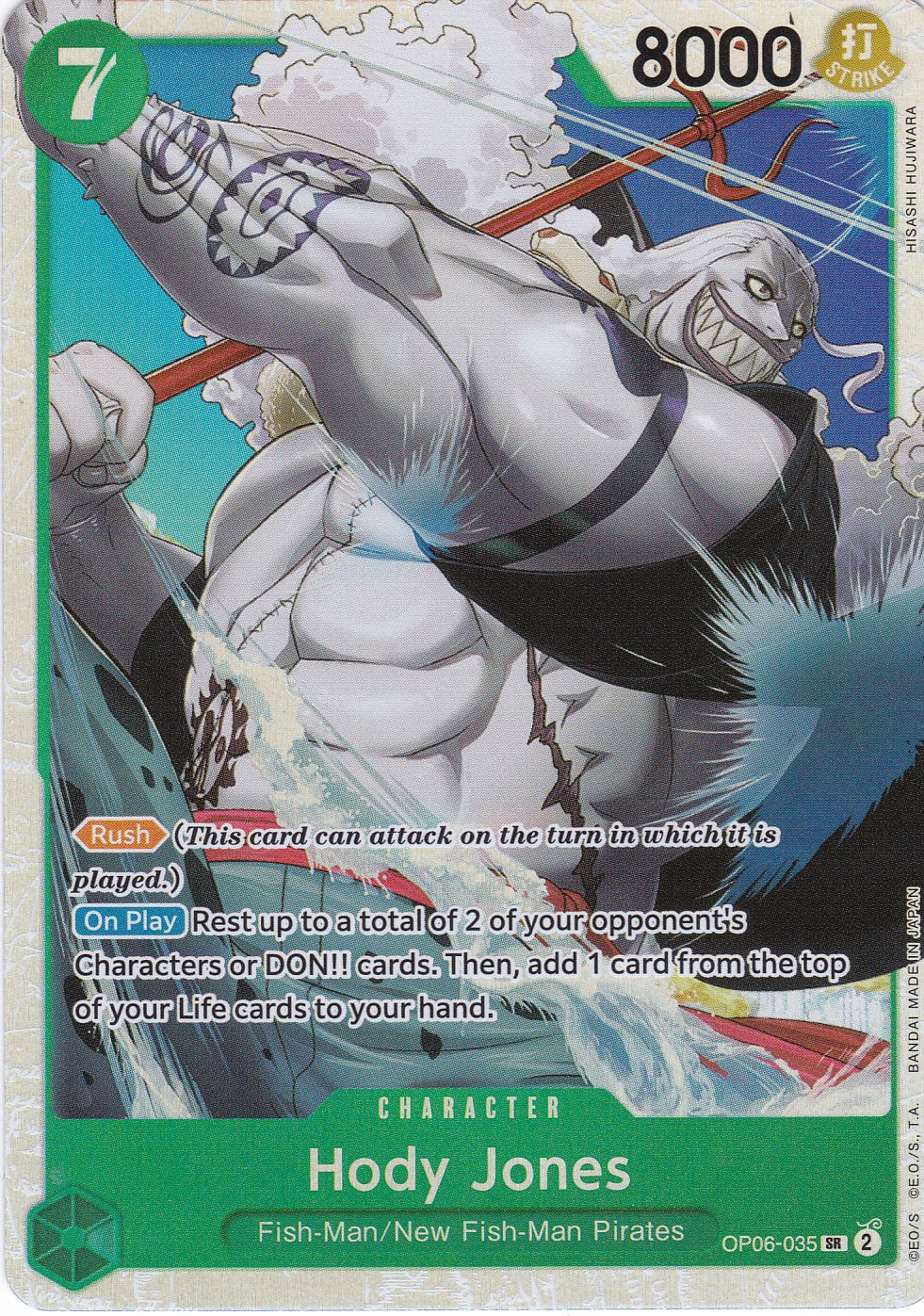 Hody Jones (OP06-035) (V.1) - Super Rare - Wings of the Captain