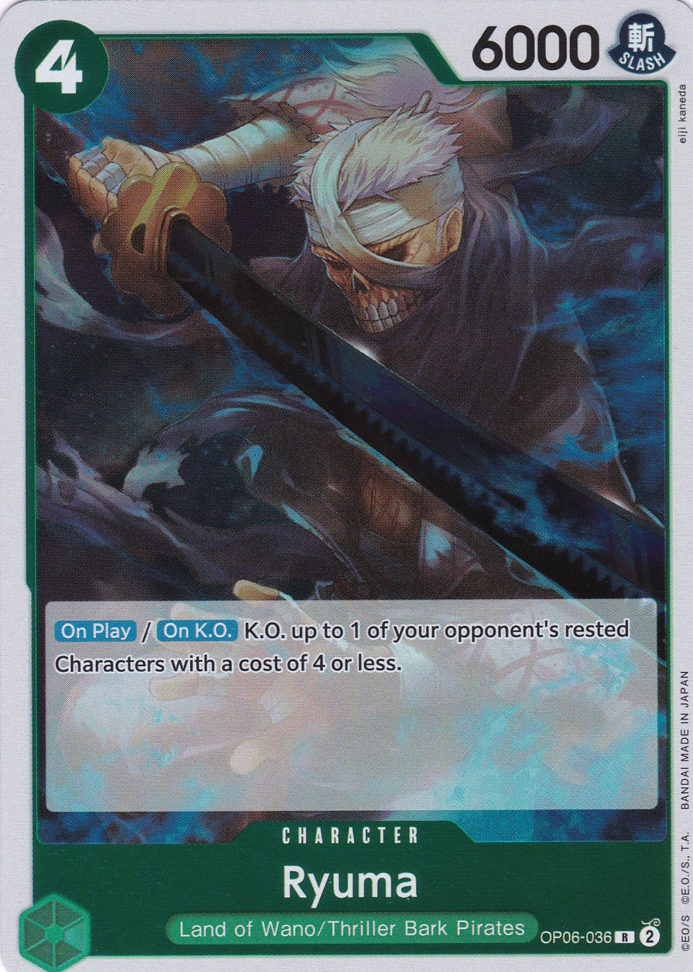 Ryuma (OP06-036) - Rare - Wings of the Captain