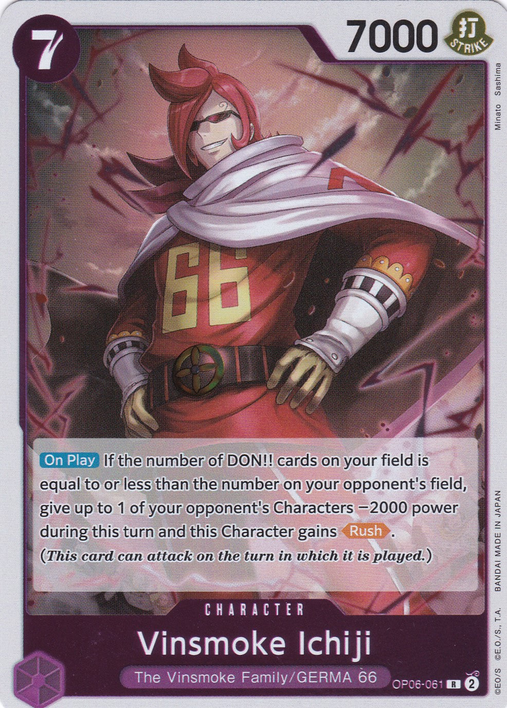 Vinsmoke Ichiji (OP06-061) (V.1) - Rare - Wings of the Captain