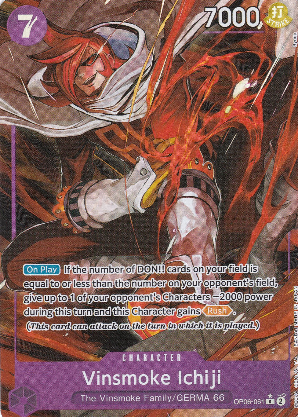 Vinsmoke Ichiji (OP06-061) (V.2) - Alternatives Artwork - Rare - Wings of the Captain