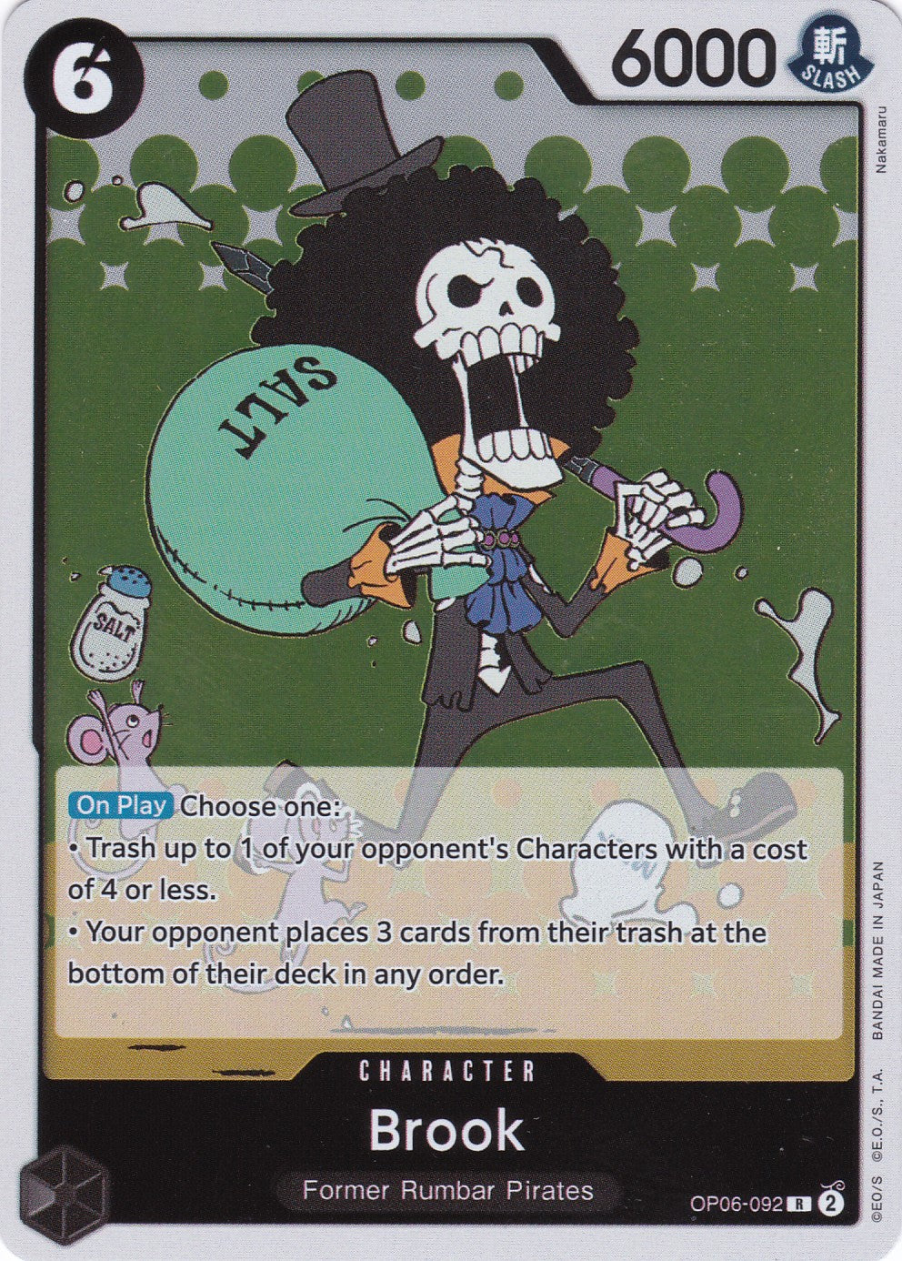 Brook (OP06-092) - Rare - Wings of the Captain