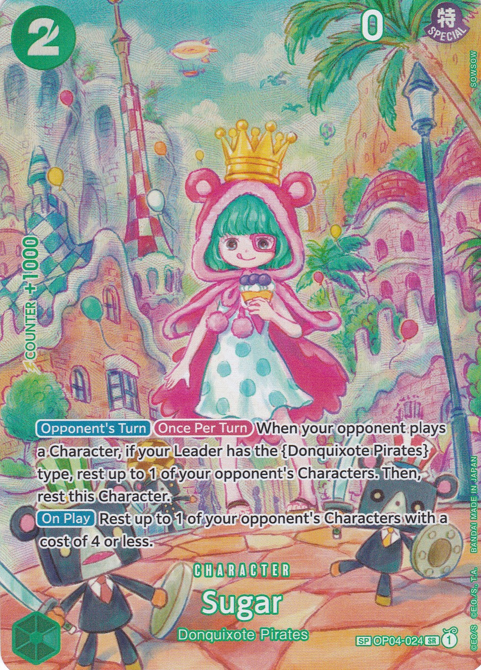 Sugar (OP04-024) - Special Rare - Wings of the Captain