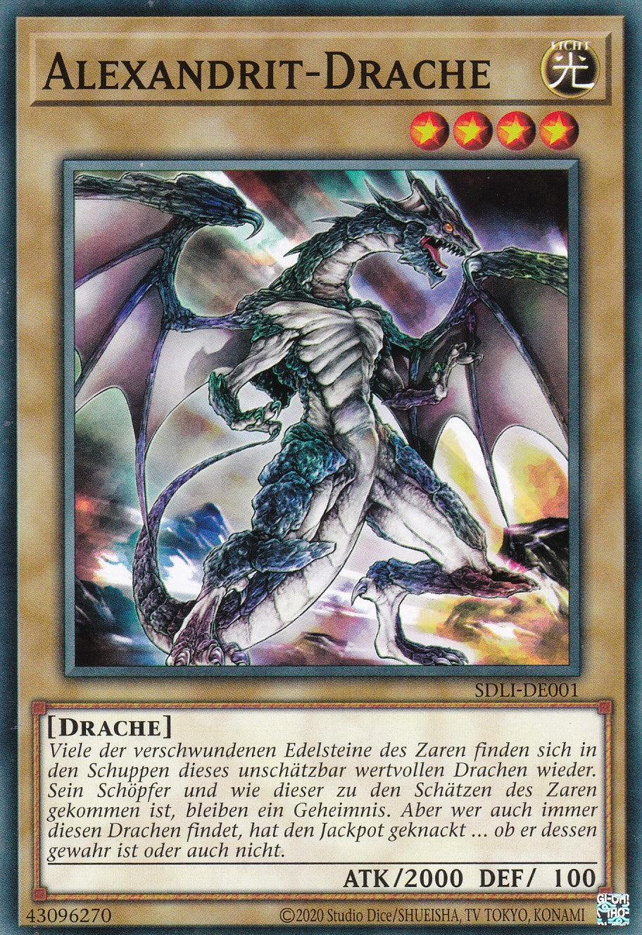 Alexandrit-Drache - SDLI-DE001 - Common - Deutsch - Unlimitierte Auflage - Structure Deck: The Realm of Light Einzelkarten