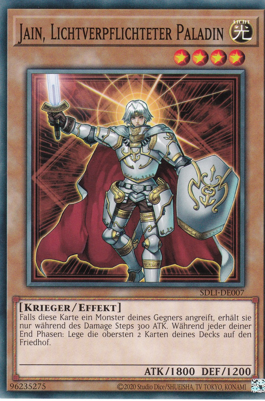 Jain, Lichtverpflichteter Paladin - SDLI-DE007 - Common - Deutsch - Unlimitierte Auflage - Structure Deck: The Realm of Light Einzelkarten