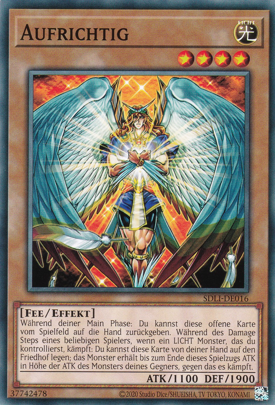 Aufrichtig - SDLI-DE016 - Common - Deutsch - Unlimitierte Auflage - Structure Deck: The Realm of Light Einzelkarten