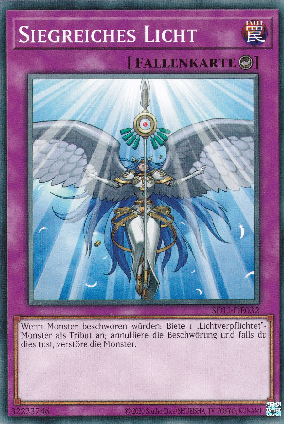 Siegreiches Licht - SDLI-DE032 - Common - Deutsch - Unlimitierte Auflage - Structure Deck: The Realm of Light Einzelkarten