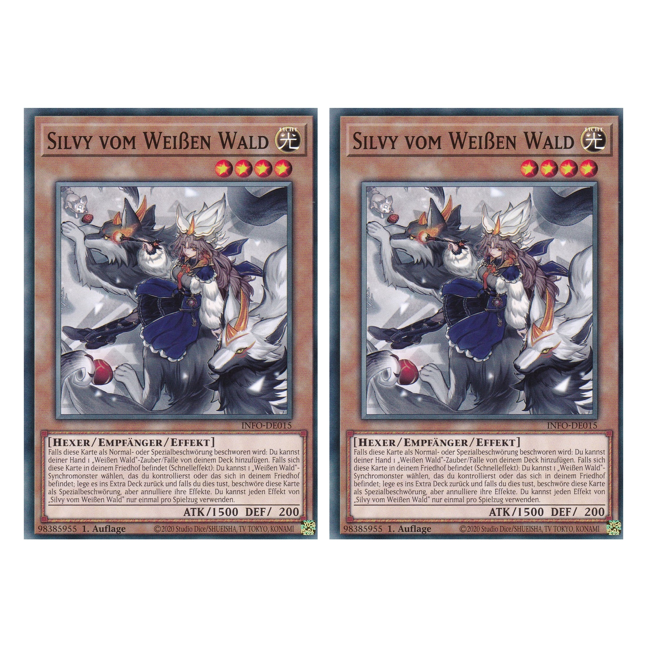Silvy vom Weißen Wald - INFO-DE015 - Common - Deutsch - 1. Auflage - The Infinite Forbidden - Duo Set (2 Stück) - Yu-Gi-Oh!