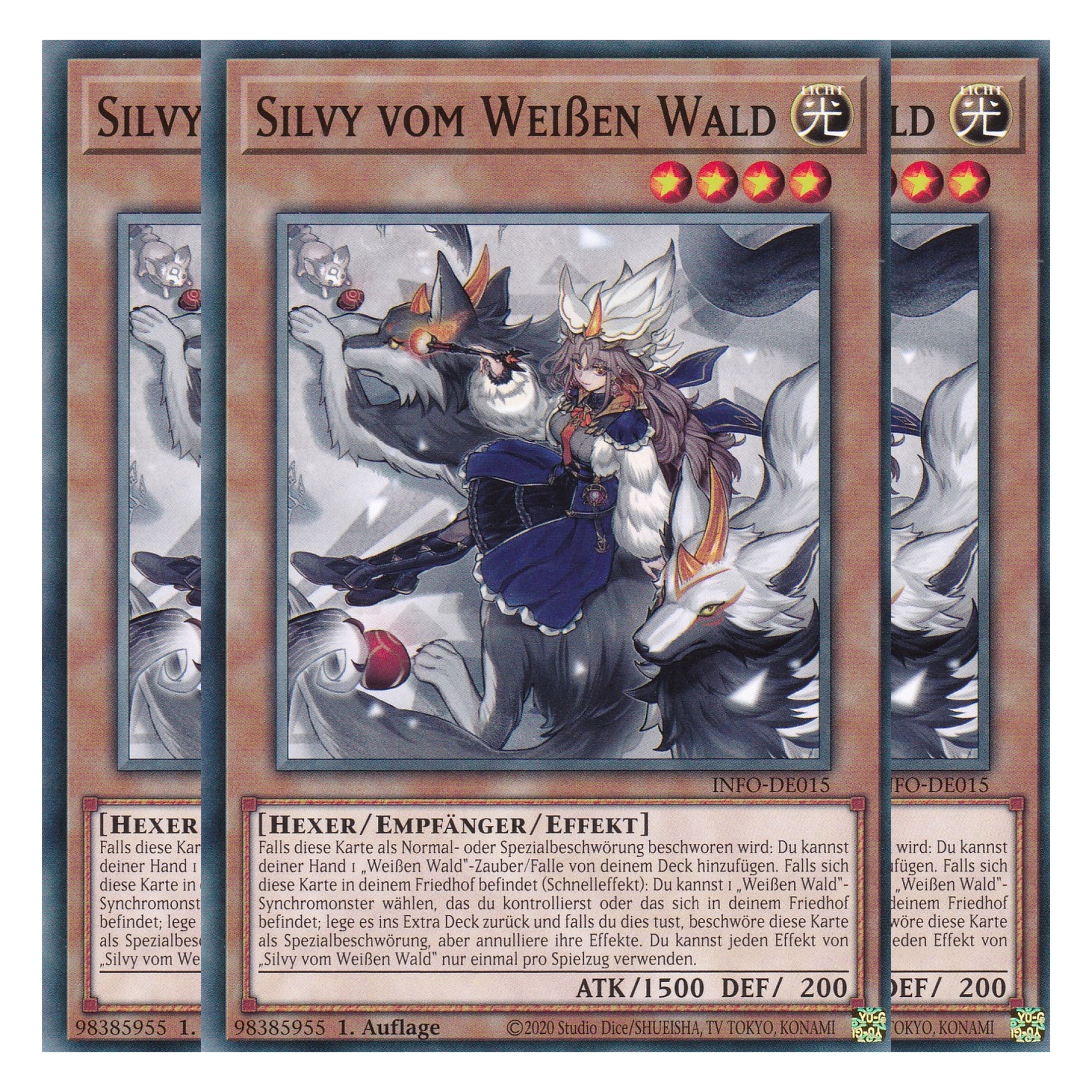 Silvy vom Weißen Wald - INFO-DE015 - Common - Deutsch - 1. Auflage - The Infinite Forbidden - Playset (3 Kopien) - Yu-Gi-Oh!