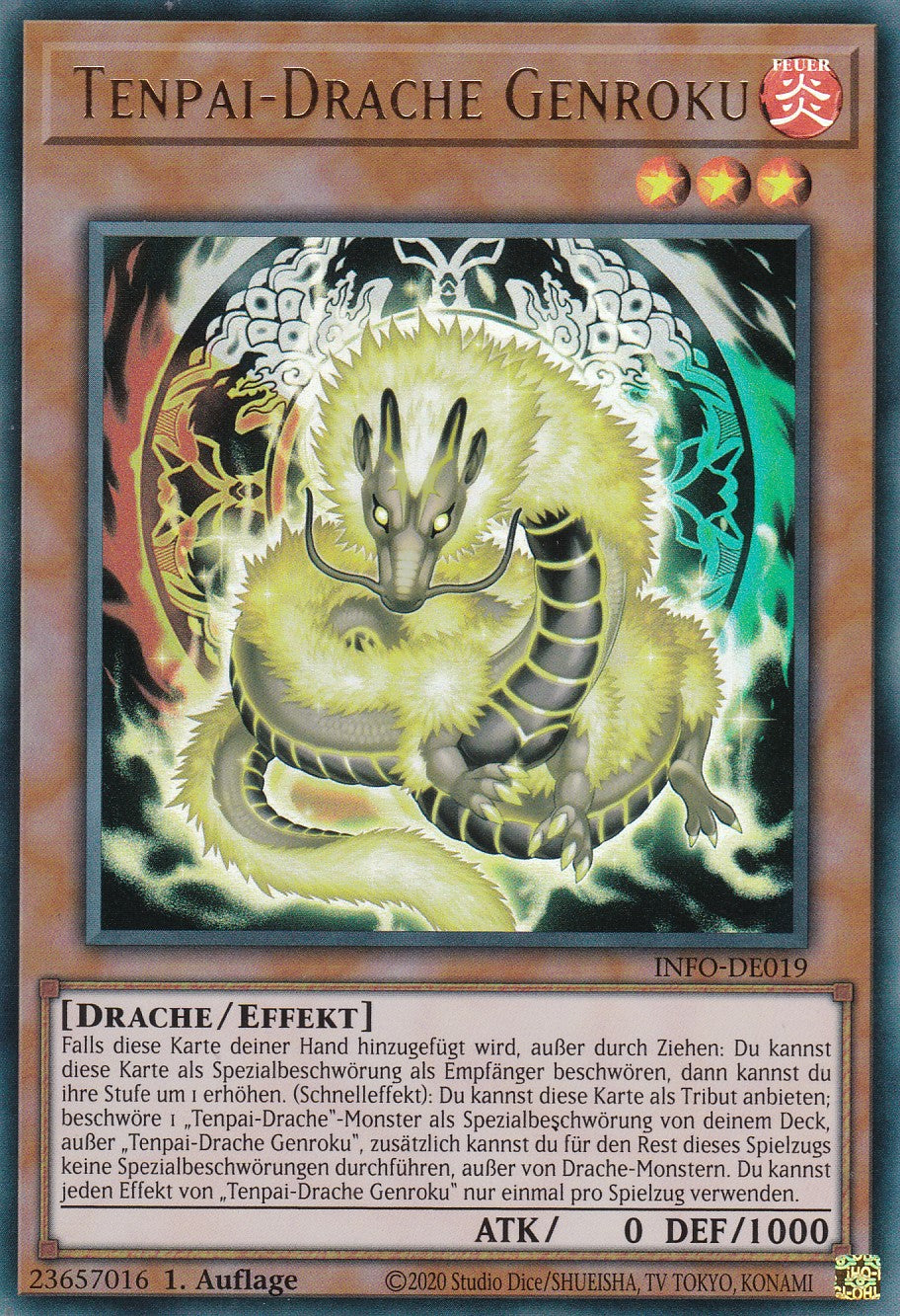 Tenpai-Drache Genroku - INFO-DE019 - Ultra Rare - Deutsch - 1. Auflage - The Infinite Forbidden