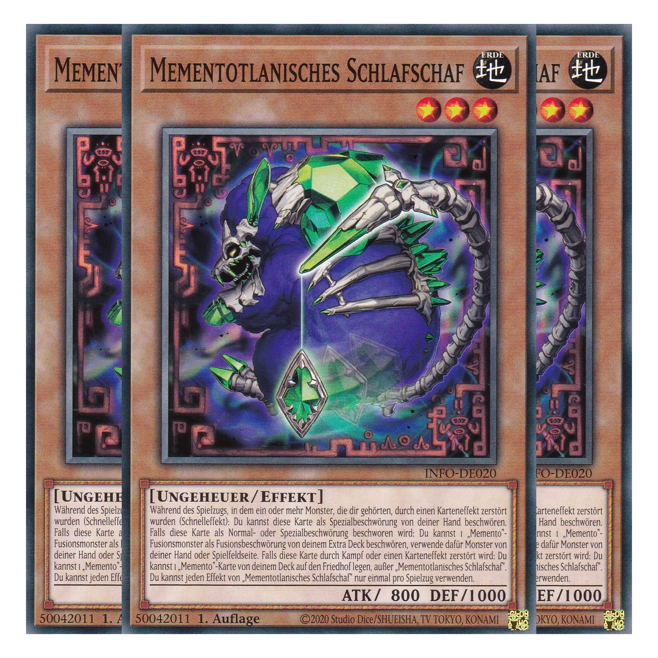 Mementotlanisches Schlafschaf - INFO-DE020 - Common - Deutsch - 1. Auflage - The Infinite Forbidden - Playset (3 Kopien) - Yu-Gi-Oh!