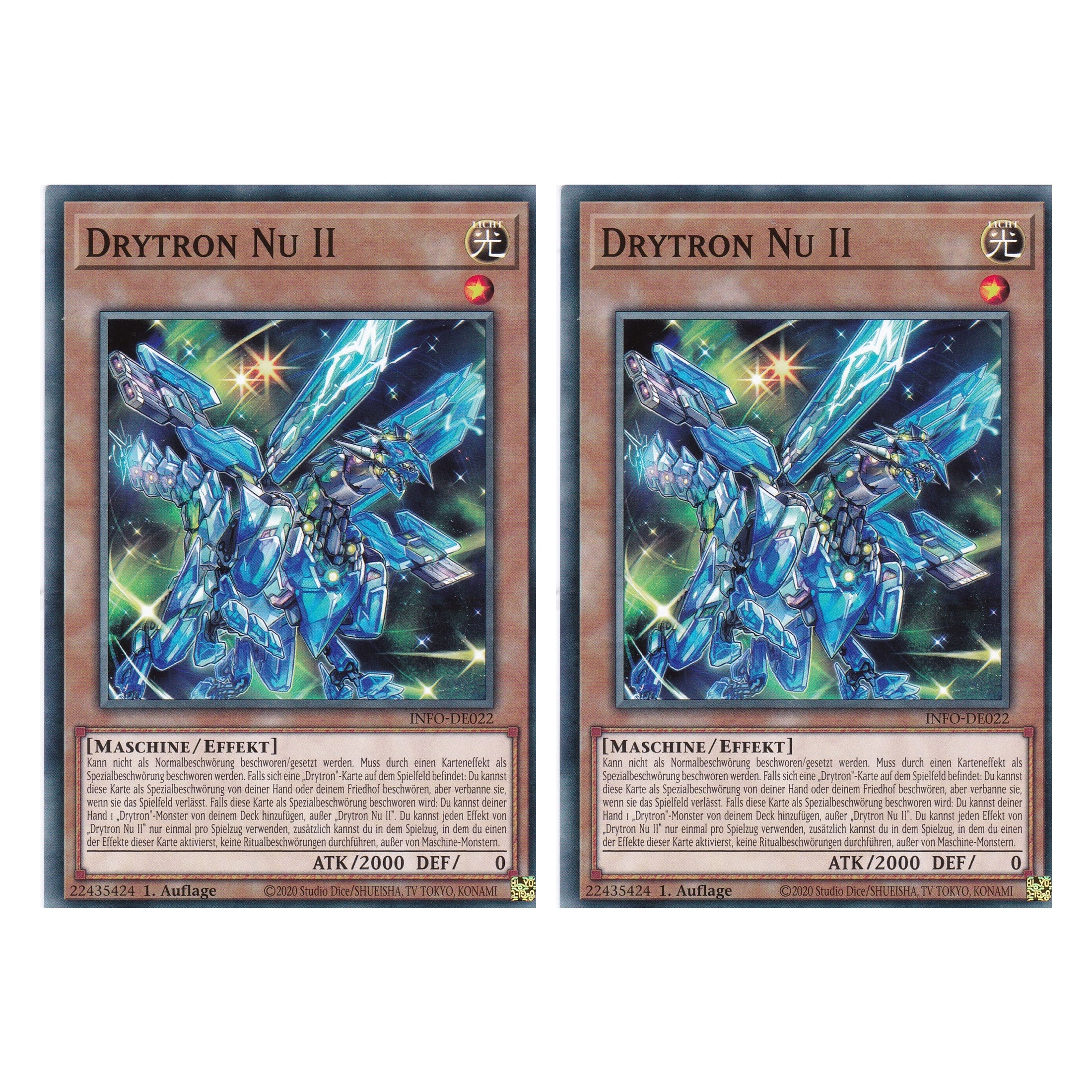 Drytron Nu II - INFO-DE022 - Common - Deutsch - 1. Auflage - The Infinite Forbidden - Duo Set (2 Stück) - Yu-Gi-Oh!