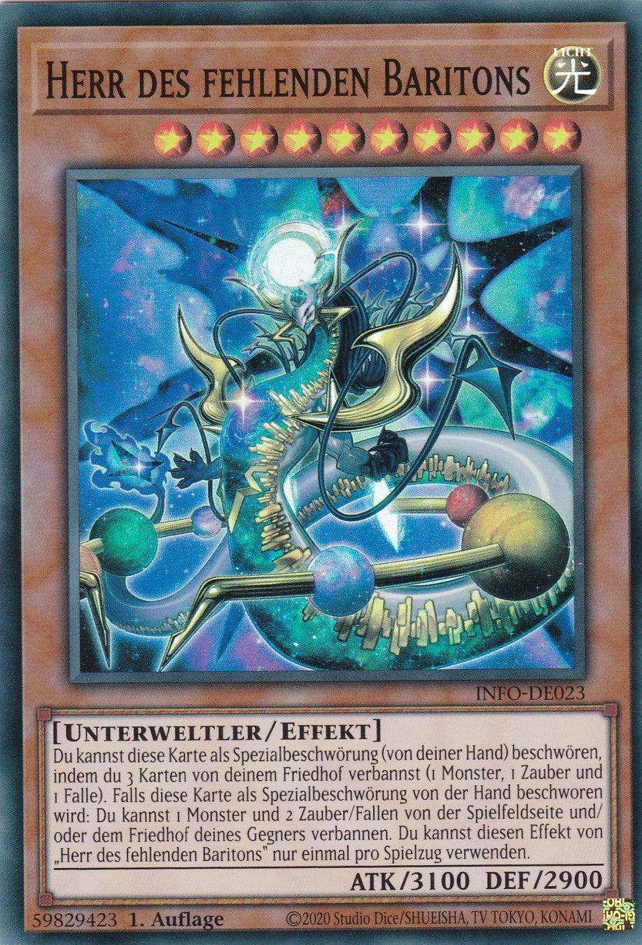 Herr der Fehlenden Baritons - INFO-DE023 - Super Rare - Deutsch - 1. Auflage - The Infinite Forbidden