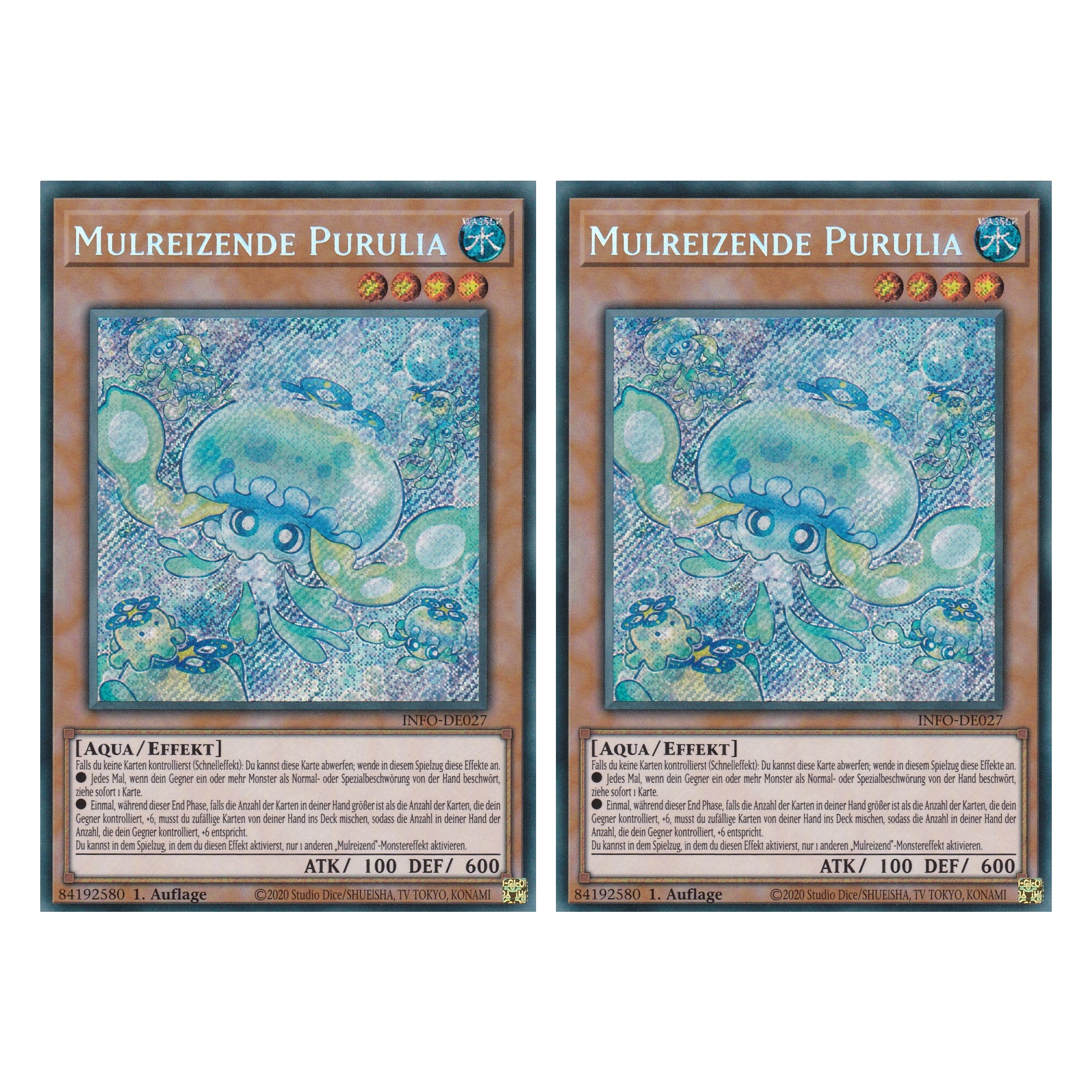 Mulreizende Purulia - INFO-DE027 - Secret Rare - Deutsch - 1. Auflage - The Infinite Forbidden - Duo Set (2 Stück) - Yu-Gi-Oh!