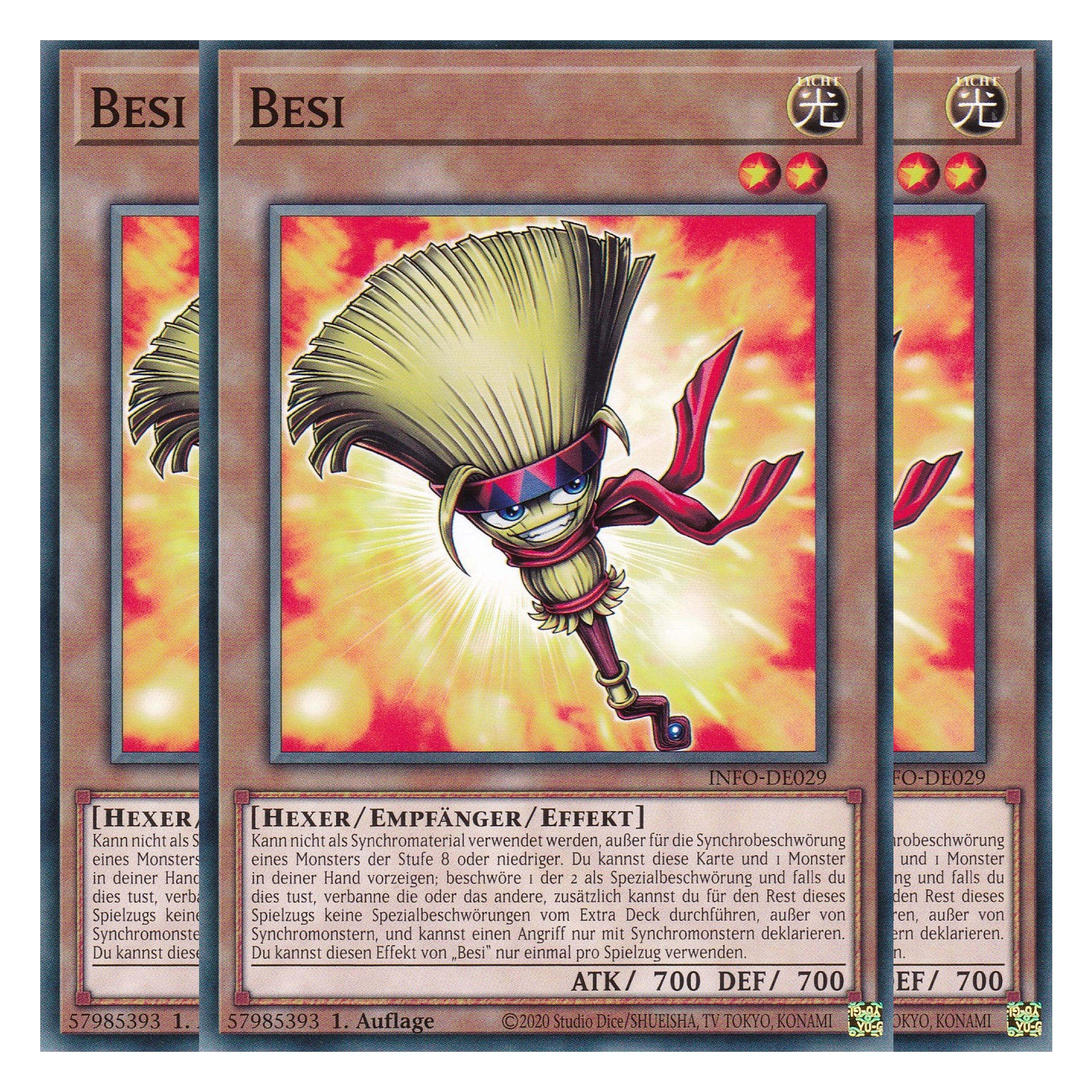 Besi - INFO-DE029 - Common - Deutsch - 1. Auflage - The Infinite Forbidden - Playset (3 Kopien) - Yu-Gi-Oh!