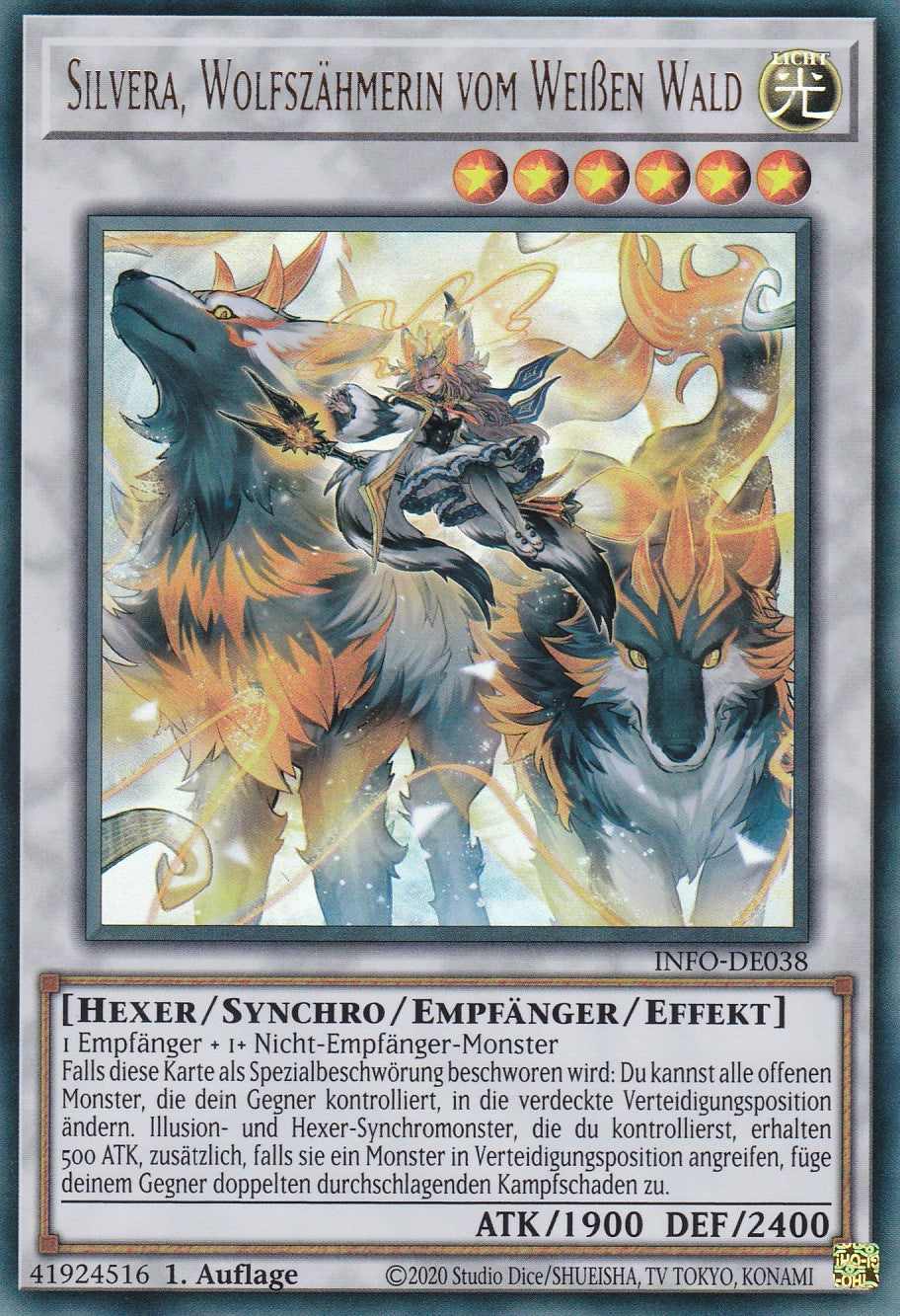 Silvera, Wolfszähmerin vom Weißen Wald - INFO-DE038 - Ultra Rare - Deutsch - 1. Auflage - The Infinite Forbidden