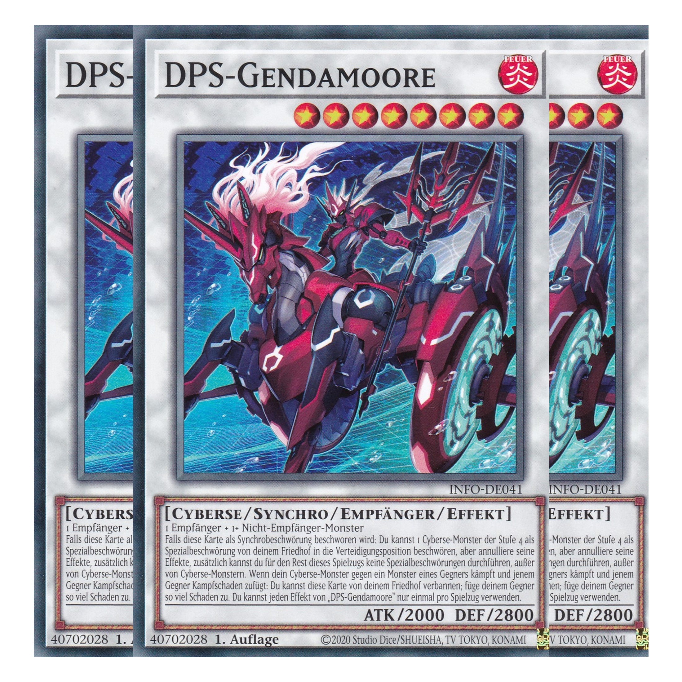 DPS-Gendamoore - INFO-DE041 - Common - Deutsch - 1. Auflage - The Infinite Forbidden - Playset (3 Kopien) - Yu-Gi-Oh!