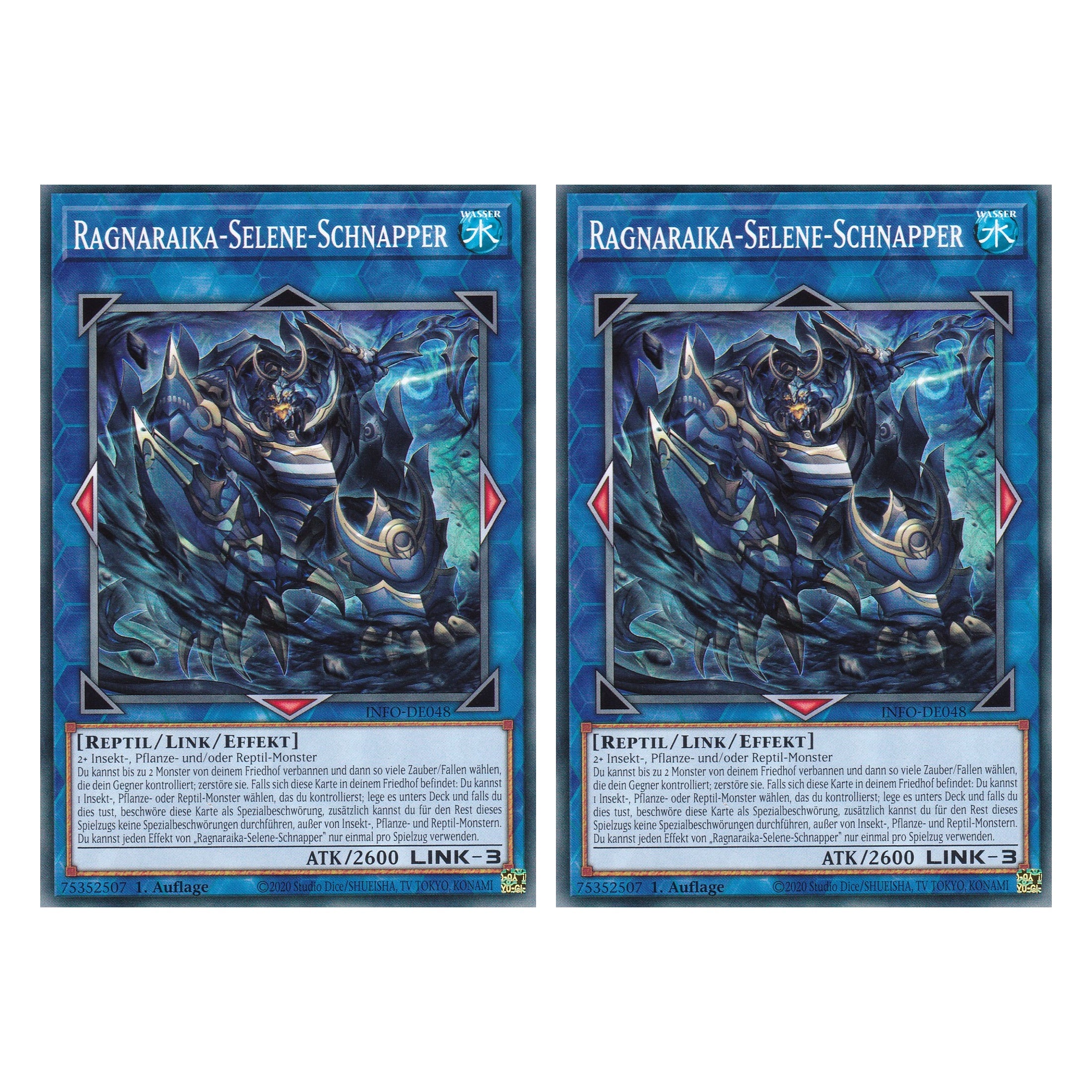 Ragnaraika-Selene-Schnapper - INFO-DE048 - Common - Deutsch - 1. Auflage - The Infinite Forbidden - Duo Set (2 Stück) - Yu-Gi-Oh!