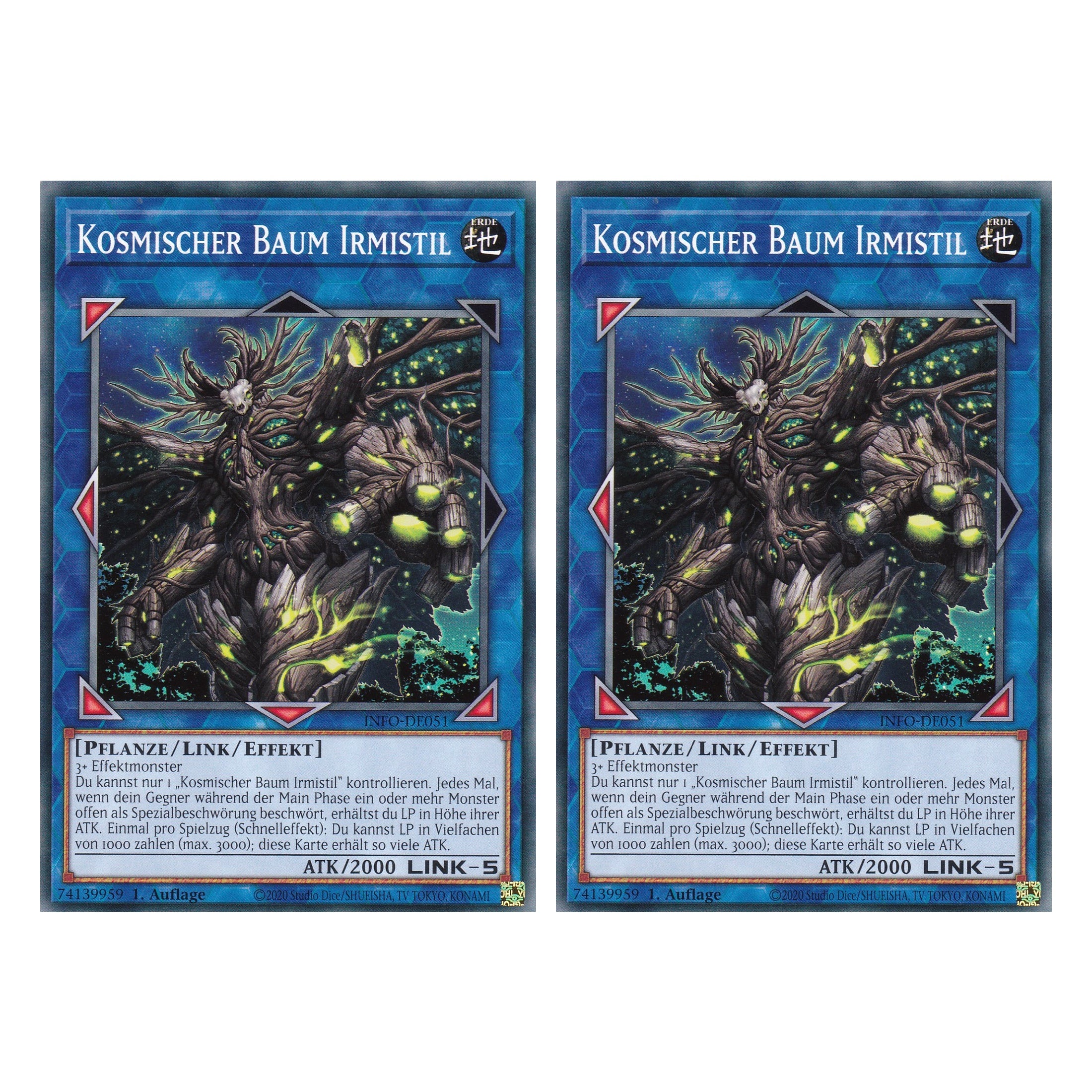 Kosmischer Baum Irmistil - INFO-DE051 - Common - Deutsch - 1. Auflage - The Infinite Forbidden - Duo Set (2 Stück) - Yu-Gi-Oh!