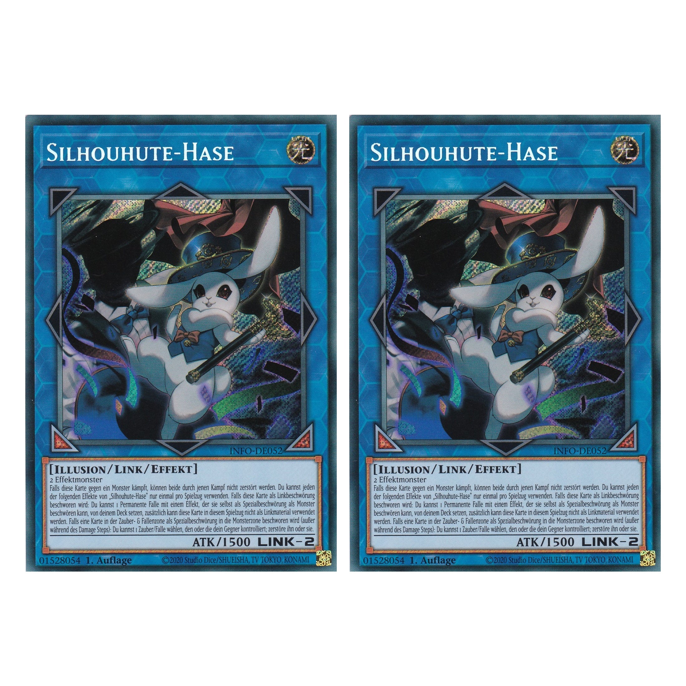 Silhouhute-Hase - INFO-DE052 - Secret Rare - Deutsch - 1. Auflage - The Infinite Forbidden - Duo Set (2 Stück) - Yu-Gi-Oh!