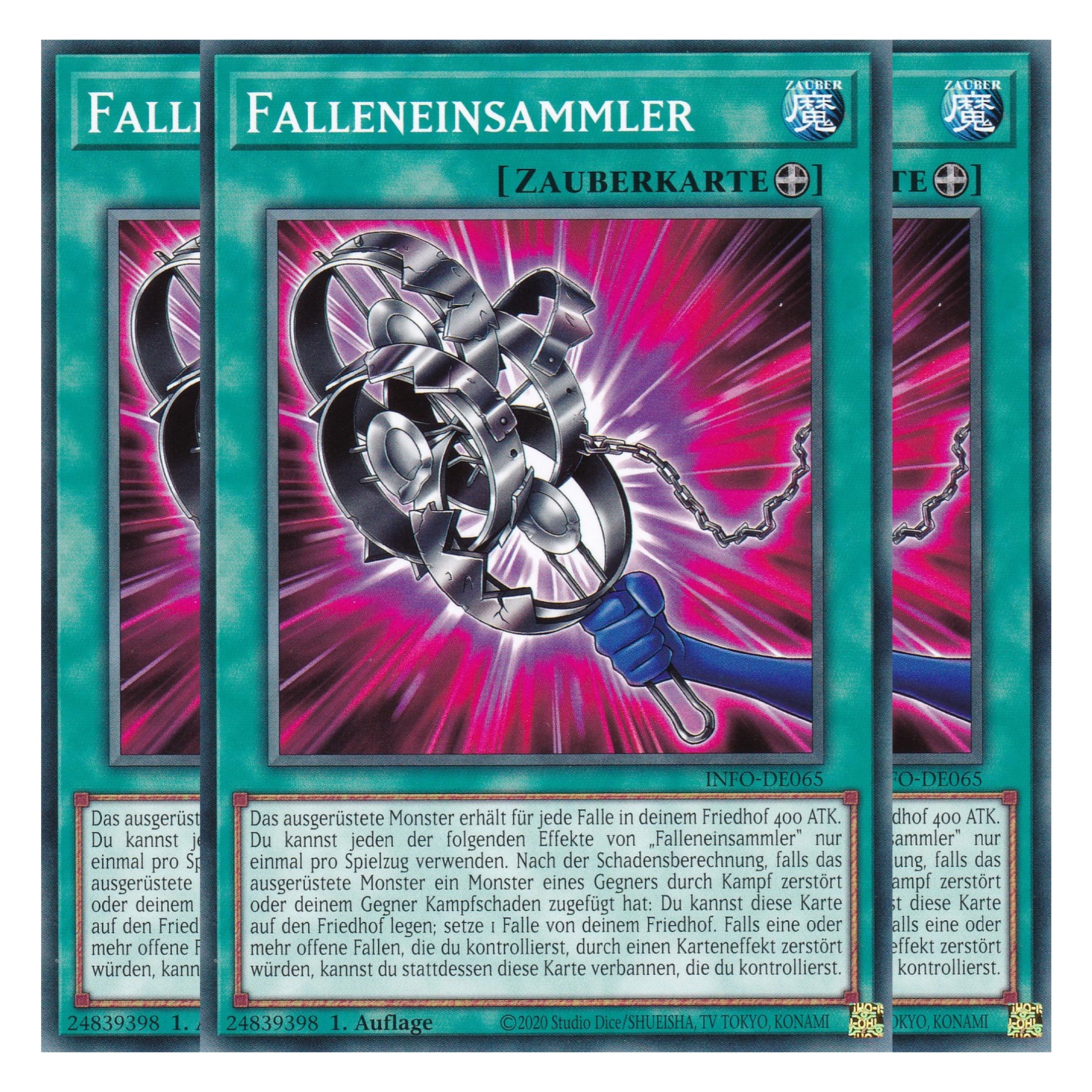Falleneinsammler - INFO-DE065 - Common - Deutsch - 1. Auflage - The Infinite Forbidden - Playset (3 Kopien) - Yu-Gi-Oh!