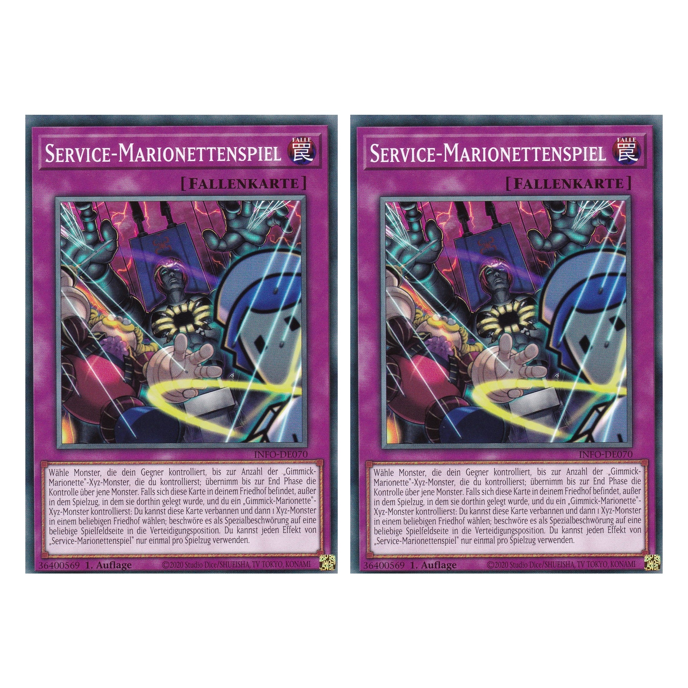 Service-Marionettenspiel - INFO-DE070 - Common - Deutsch - 1. Auflage - The Infinite Forbidden - Duo Set (2 Stück) - Yu-Gi-Oh!