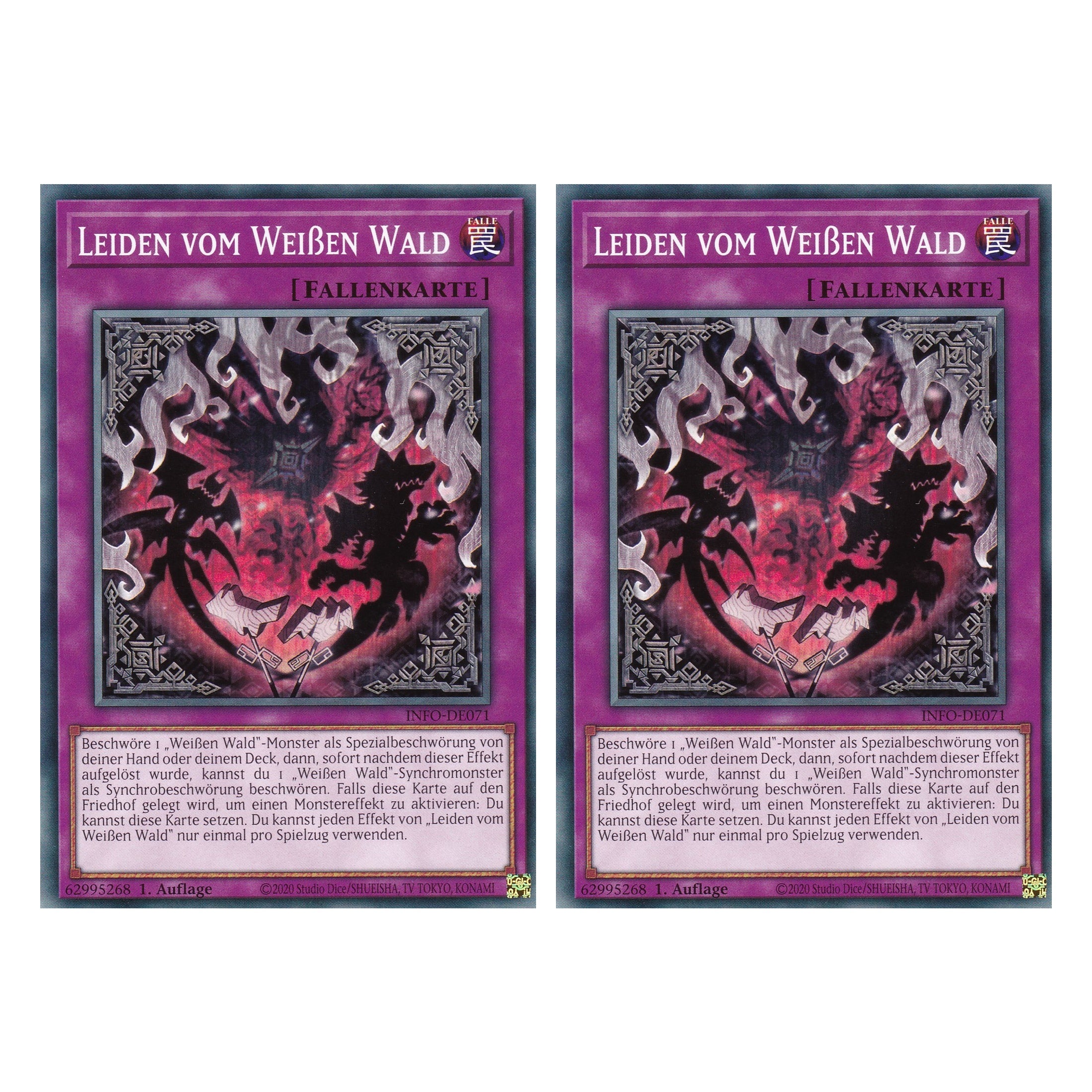 Leiden vom Weißen Wald - INFO-DE071 - Common - Deutsch - 1. Auflage - The Infinite Forbidden - Duo Set (2 Stück) - Yu-Gi-Oh!