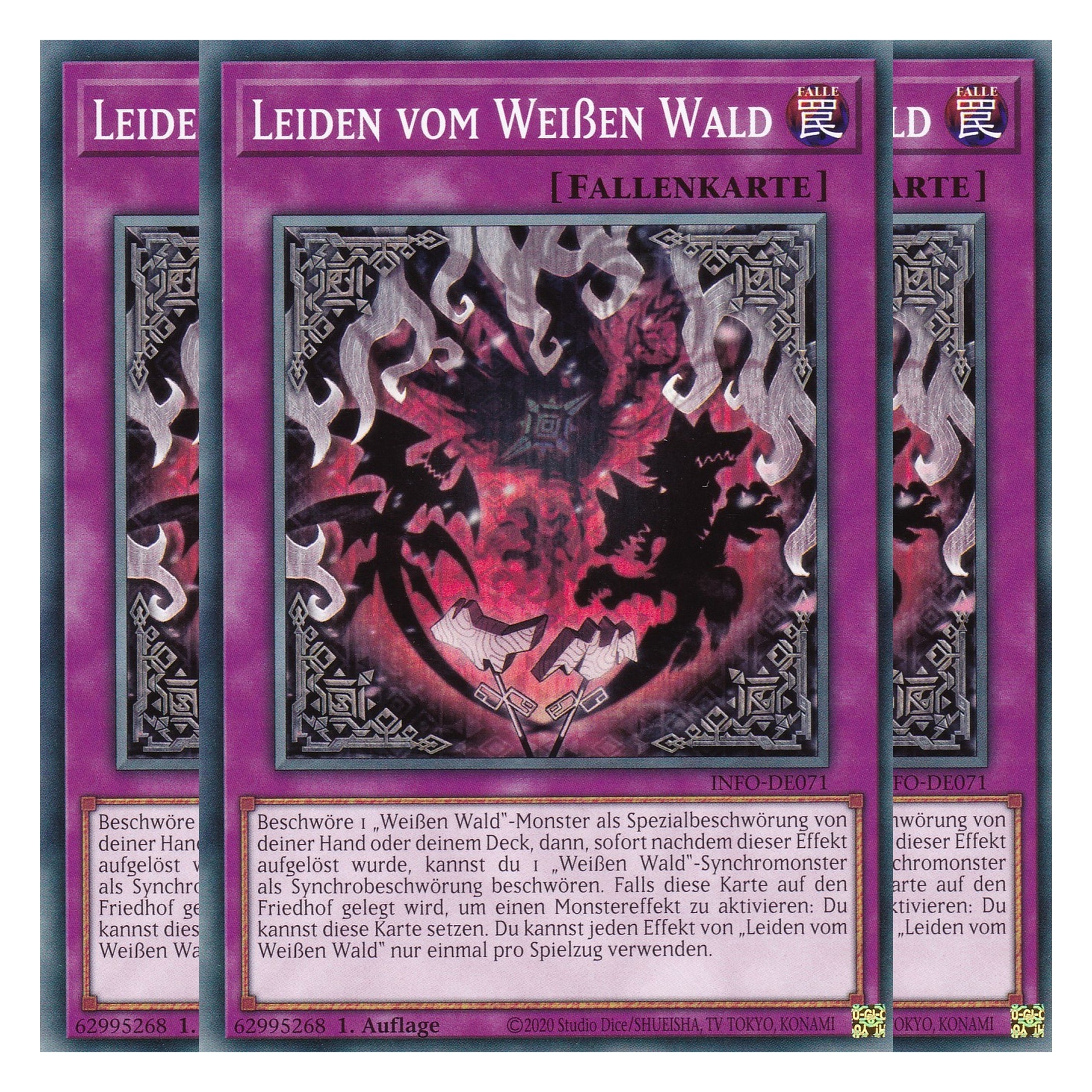 Leiden vom Weißen Wald - INFO-DE071 - Common - Deutsch - 1. Auflage - The Infinite Forbidden - Playset (3 Kopien) - Yu-Gi-Oh!