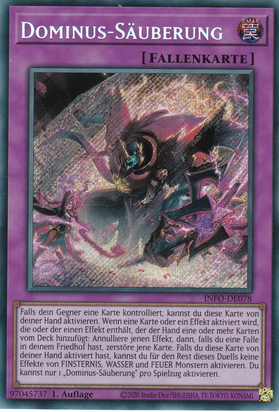 Dominus-Säuberung - INFO-DE076 - Secret Rare - Deutsch - 1. Auflage - The Infinite Forbidden