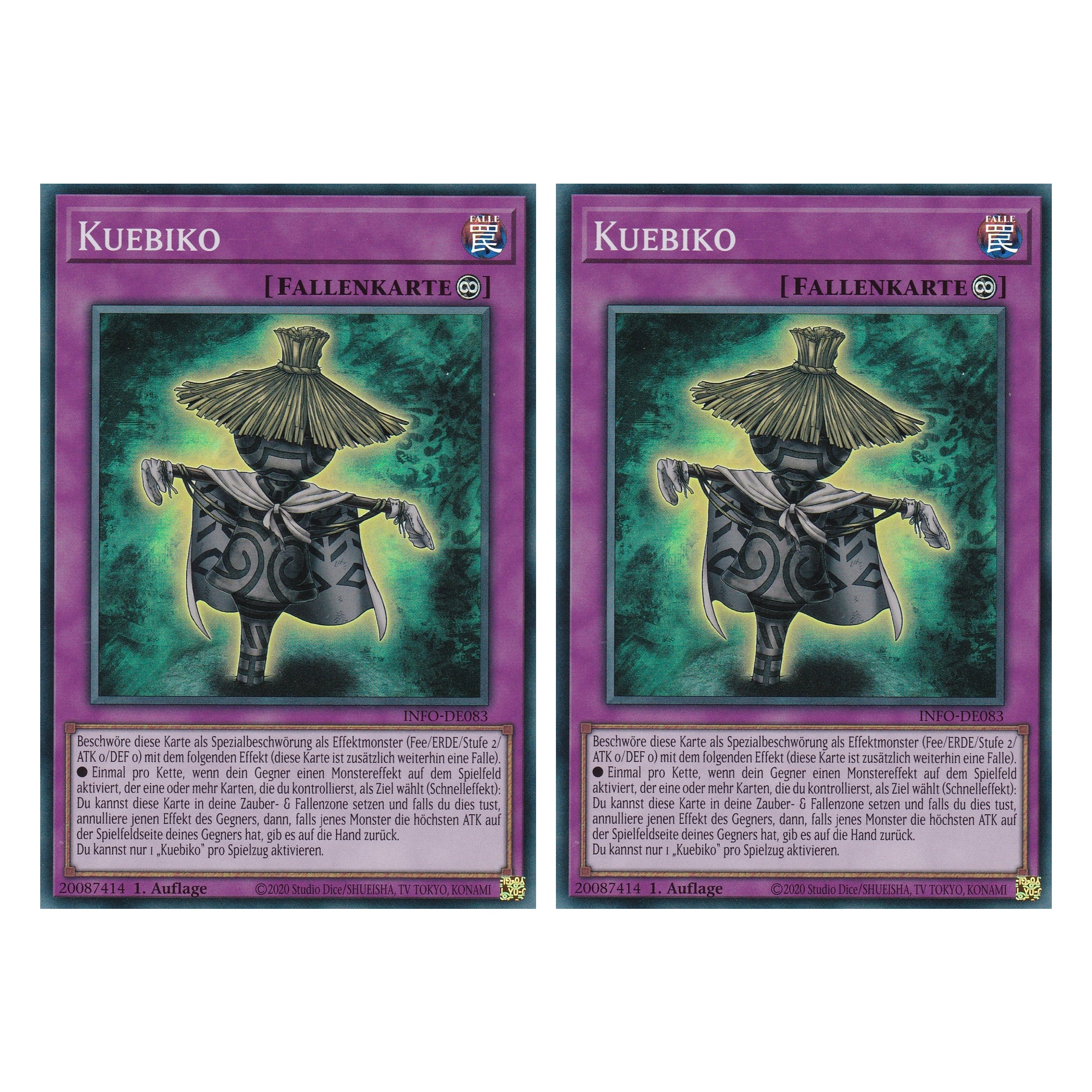 Kuebiko - INFO-DE083 - Super Rare - Deutsch - 1. Auflage - The Infinite Forbidden - Duo Set (2 Stück) - Yu-Gi-Oh!