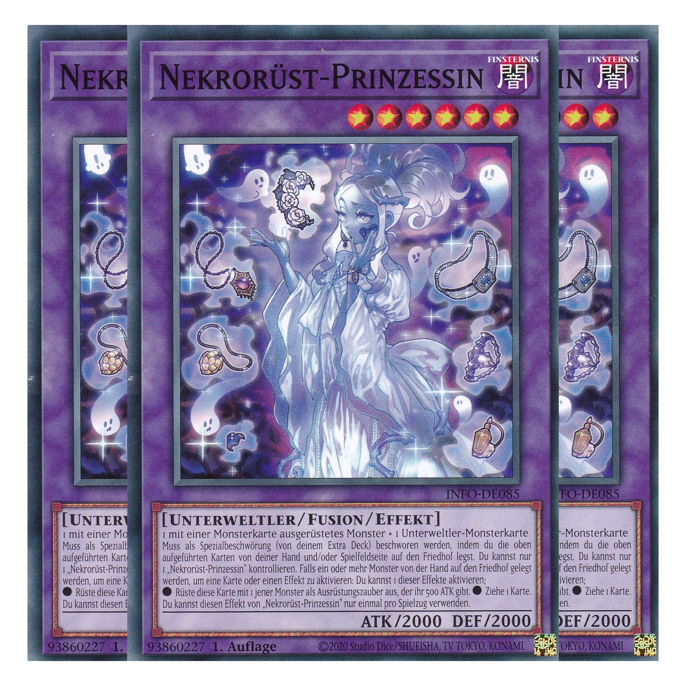Nekrorüst-Prinzessin - INFO-DE085 - Common - Deutsch - 1. Auflage - The Infinite Forbidden - Playset (3 Kopien) - Yu-Gi-Oh!