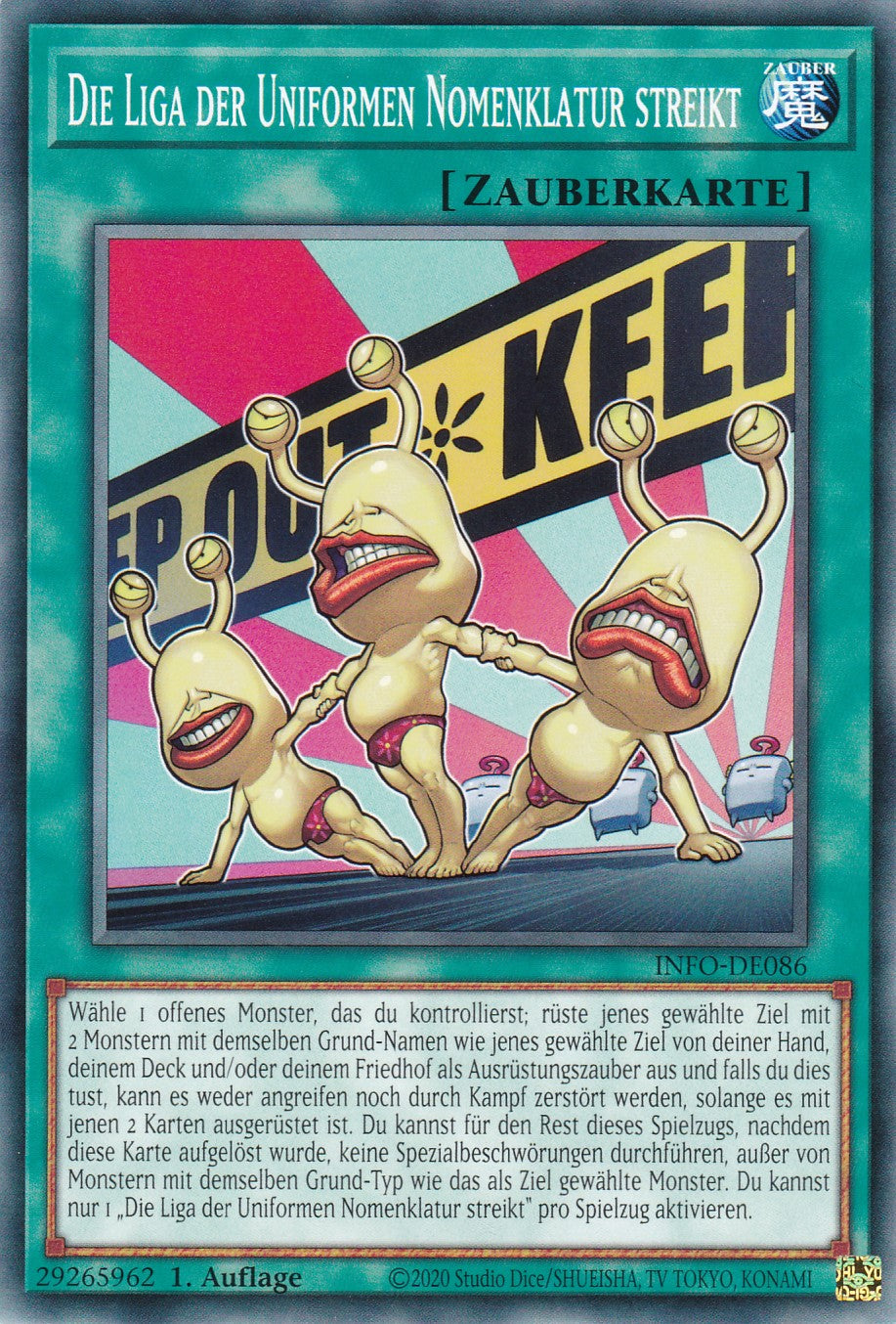 Die Liga der Uniformen Nomenklatur Streik - INFO-DE086 - Common - Deutsch - 1. Auflage - The Infinite Forbidden