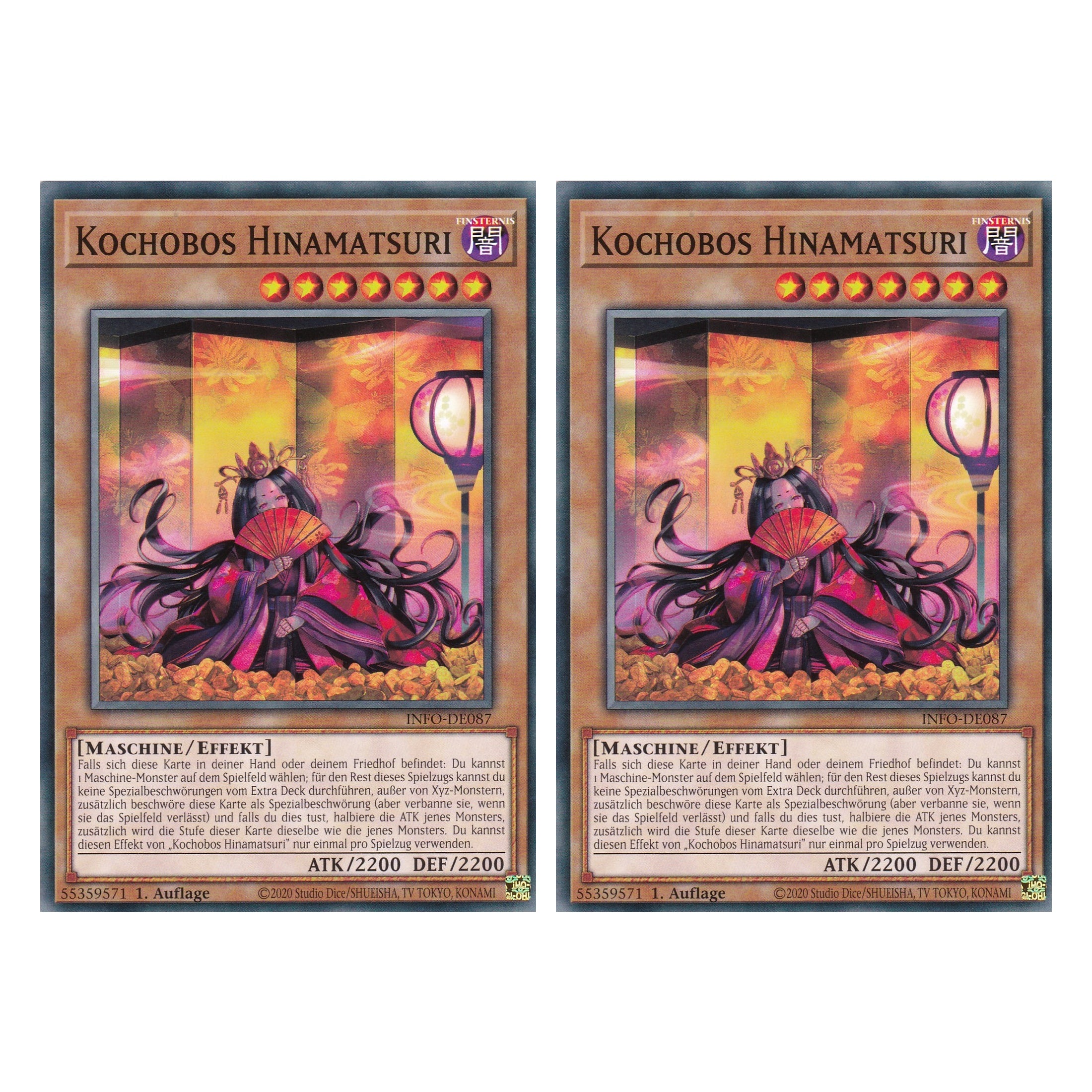 Kochobos Hinamatsuri - INFO-DE087 - Common - Deutsch - 1. Auflage - The Infinite Forbidden - Duo Set (2 Stück) - Yu-Gi-Oh!