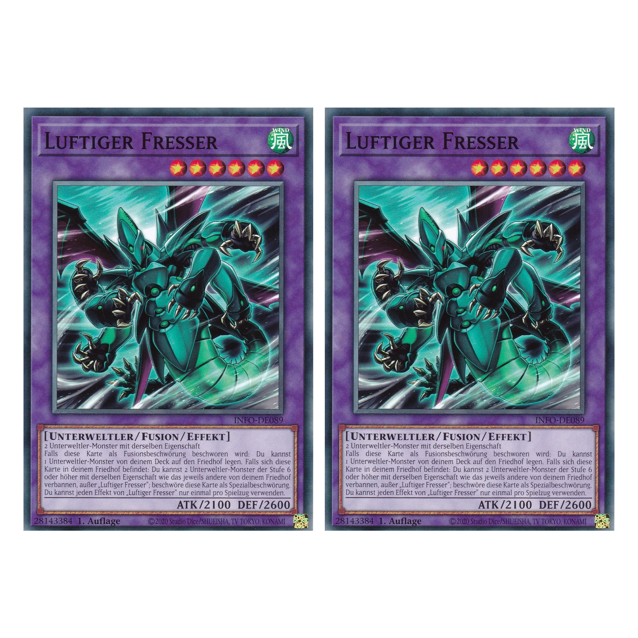 Luftiger Fresser - INFO-DE089 - Common - Deutsch - 1. Auflage - The Infinite Forbidden - Duo Set (2 Stück) - Yu-Gi-Oh!