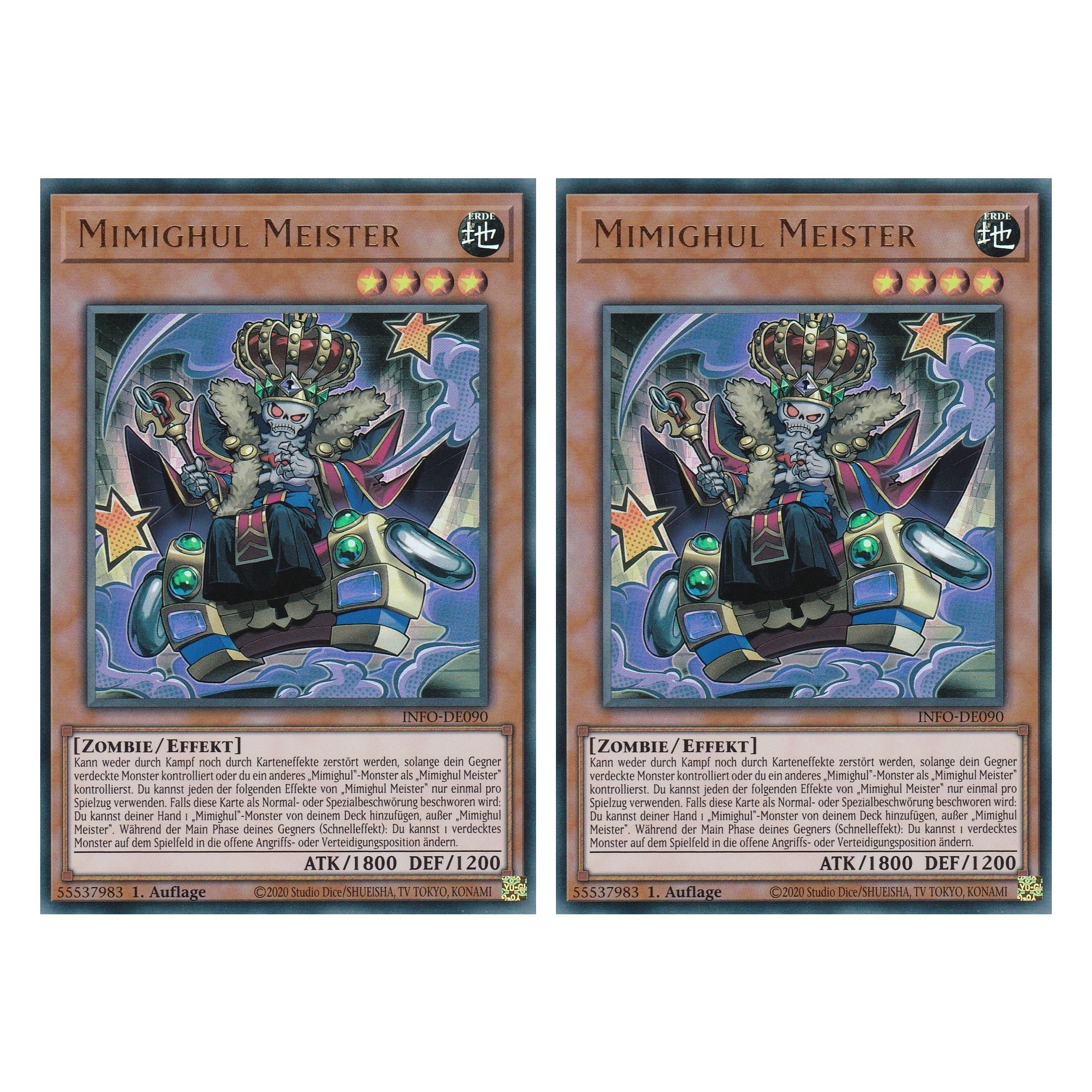 Mimighul Meister - INFO-DE090 - Ultra Rare - Deutsch - 1. Auflage - The Infinite Forbidden - Duo Set (2 Stück) - Yu-Gi-Oh!
