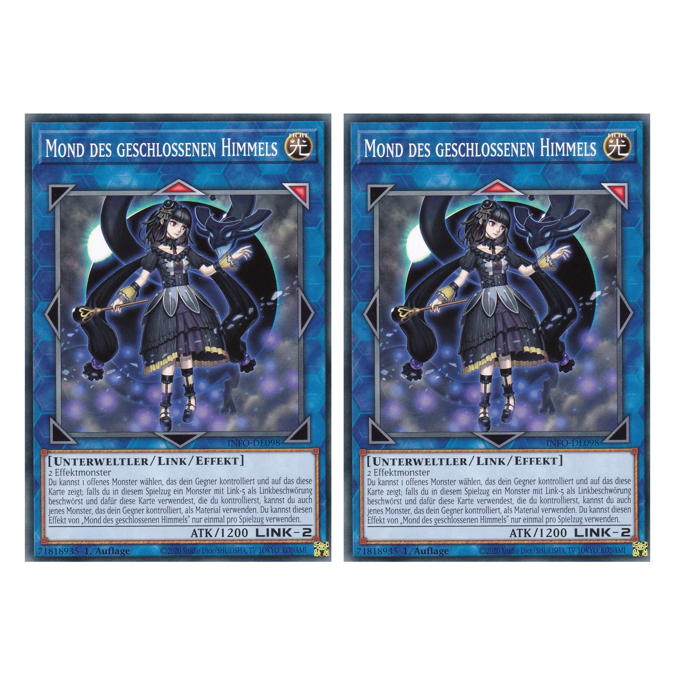 Mond des Geschlossenen Himmels - INFO-DE098 - Common - Deutsch - 1. Auflage - The Infinite Forbidden - Duo Set (2 Stück) - Yu-Gi-Oh!