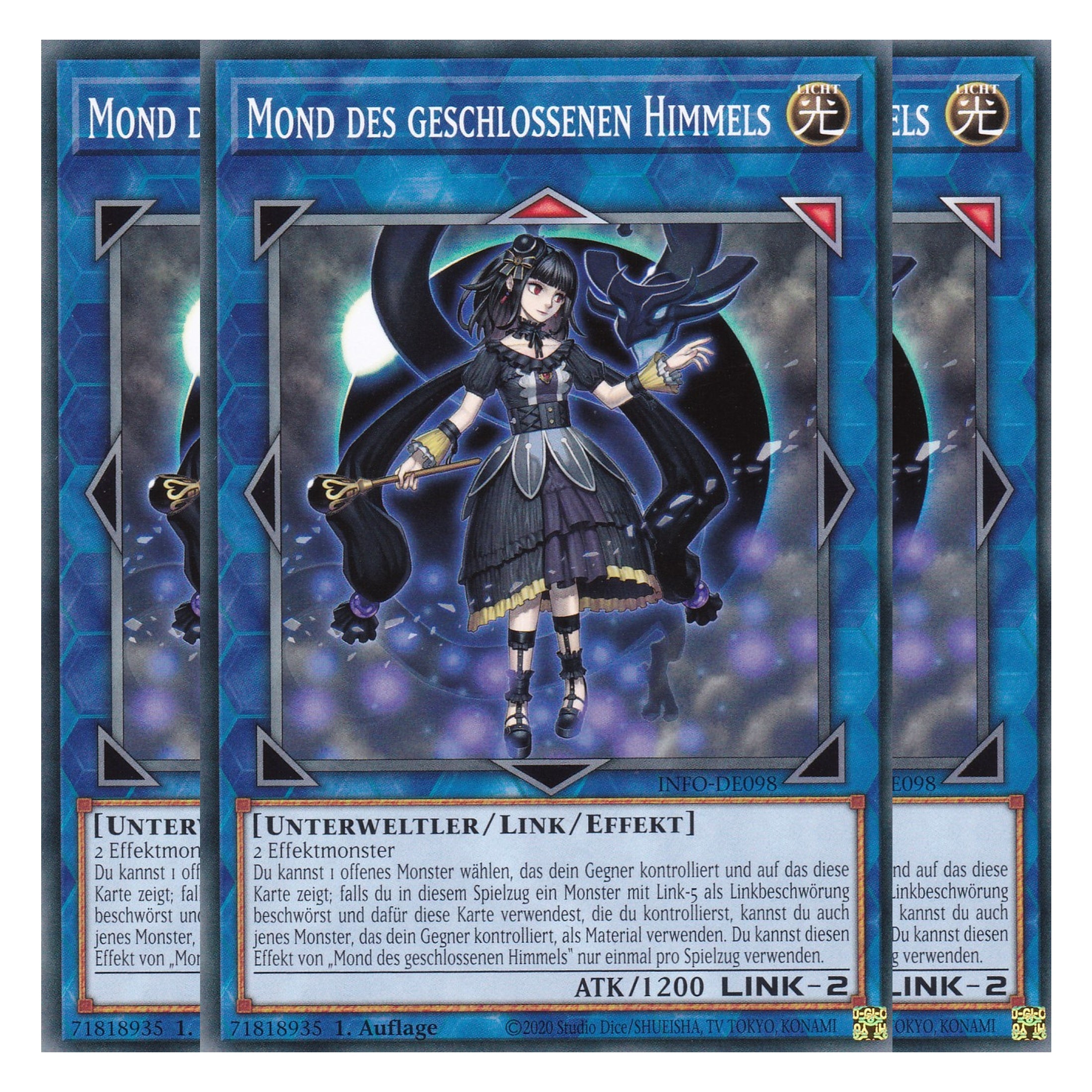 Mond des Geschlossenen Himmels - INFO-DE098 - Common - Deutsch - 1. Auflage - The Infinite Forbidden - Playset (3 Kopien) - Yu-Gi-Oh!