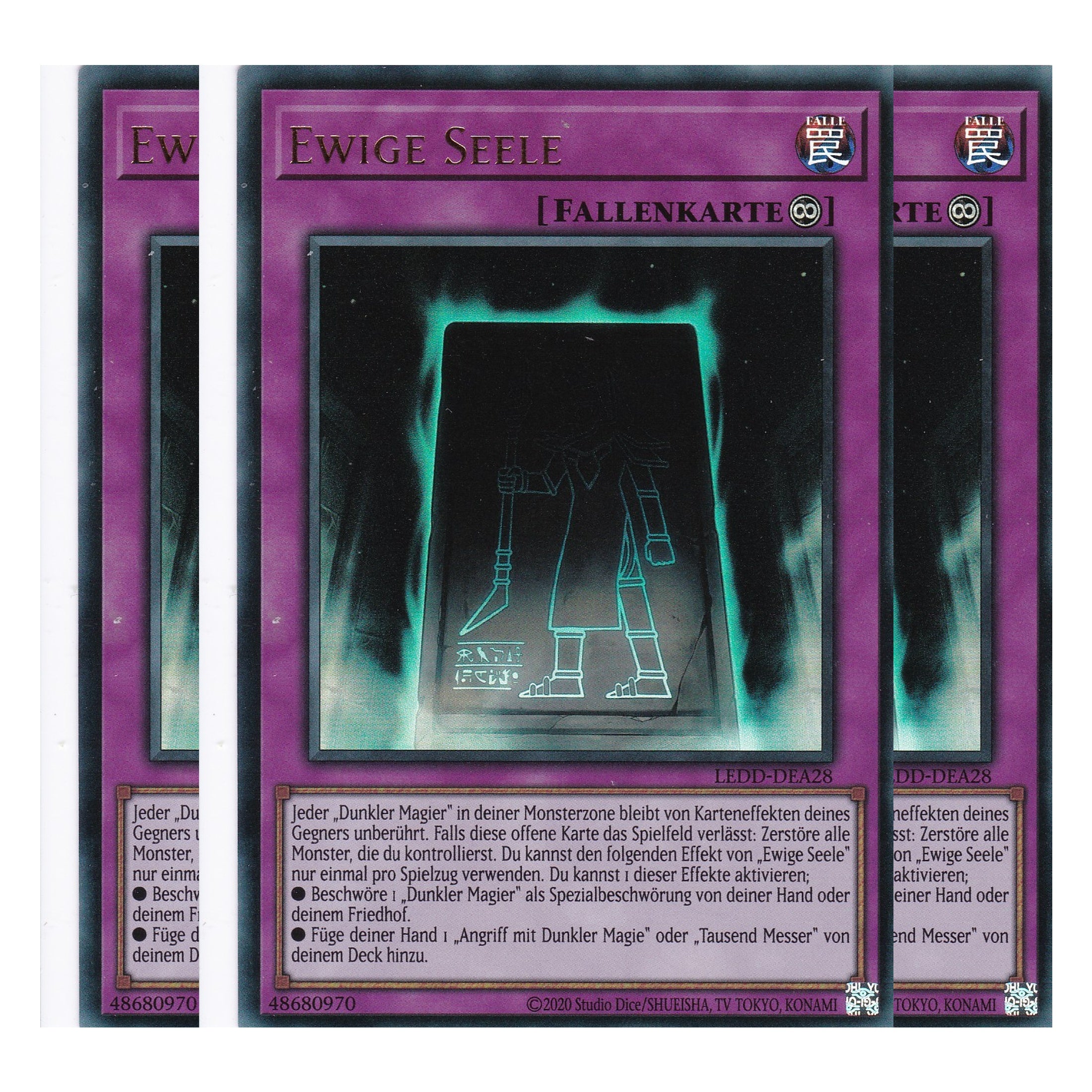 Ewige Seele - LEDD-DEA28 - Ultra Rare - Deutsch - 1. Auflage  - Legendary Dragon Decks - Yu-Gi-Oh! - Playset (3 Kopien)